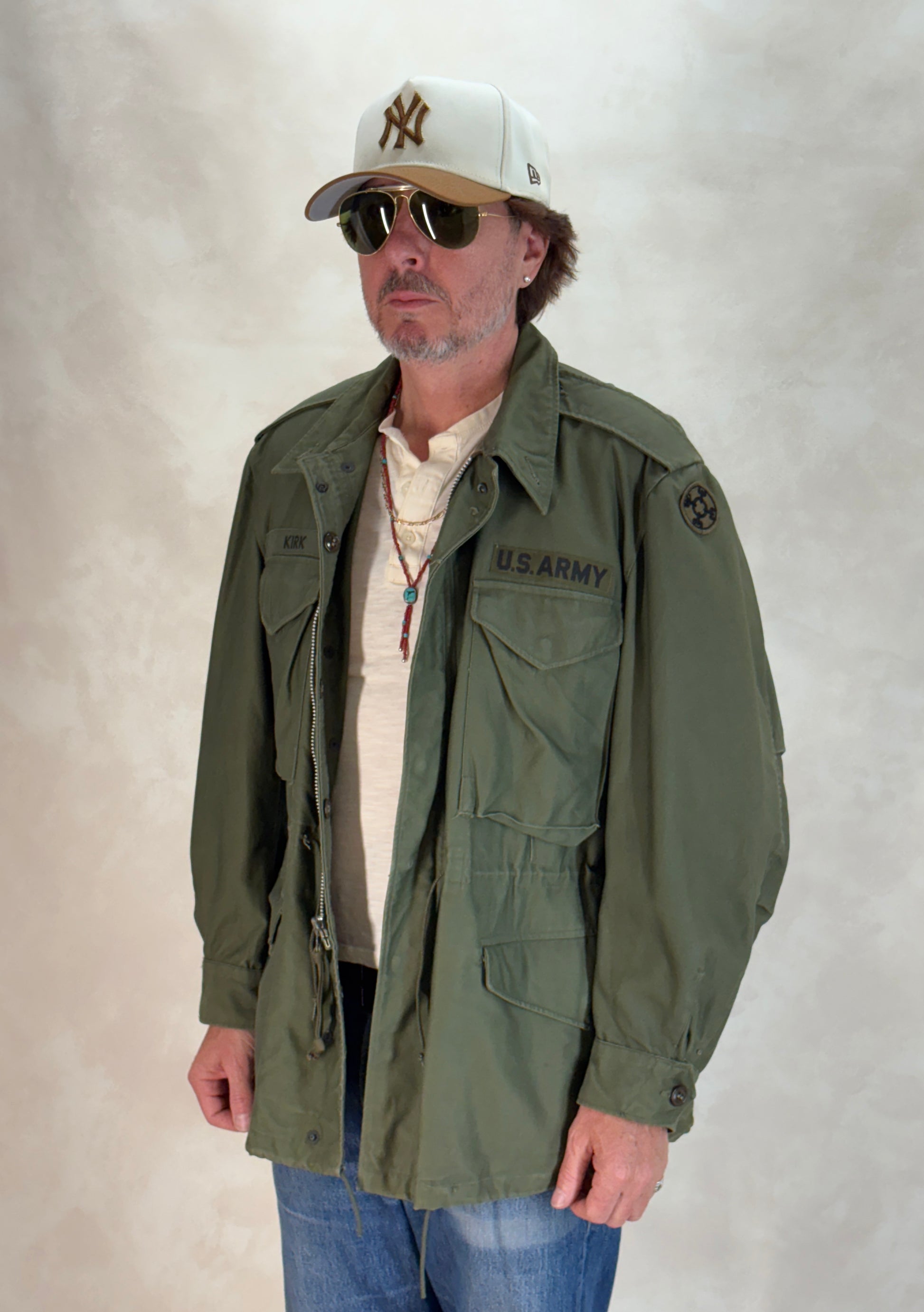 Med Short. Authentic 1950s US Army M-51 Field Jacket – OG-107 – Military Issue - USA Vintage Bcn