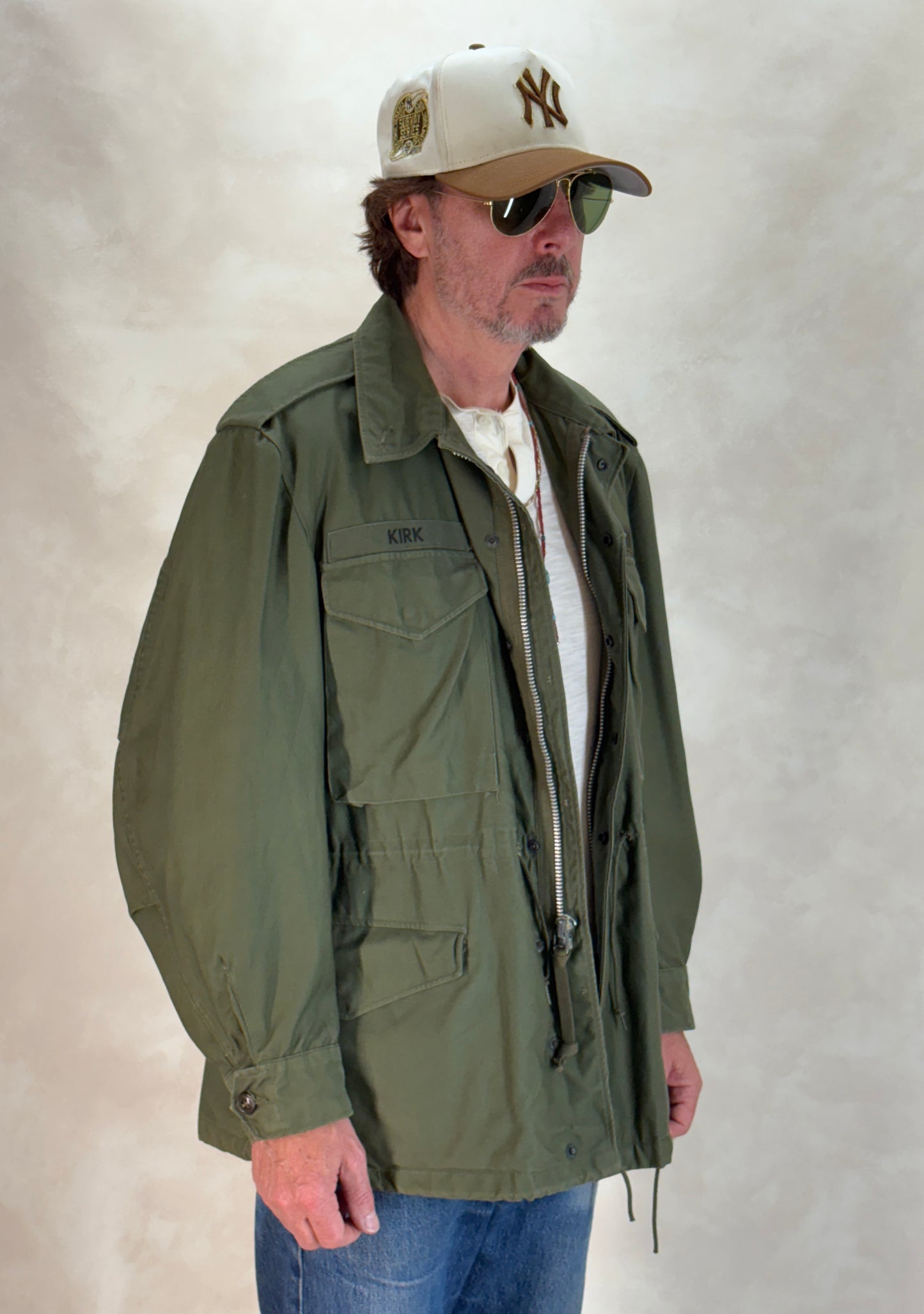 Med Short. Authentic 1950s US Army M-51 Field Jacket – OG-107 – Military Issue - USA Vintage Bcn