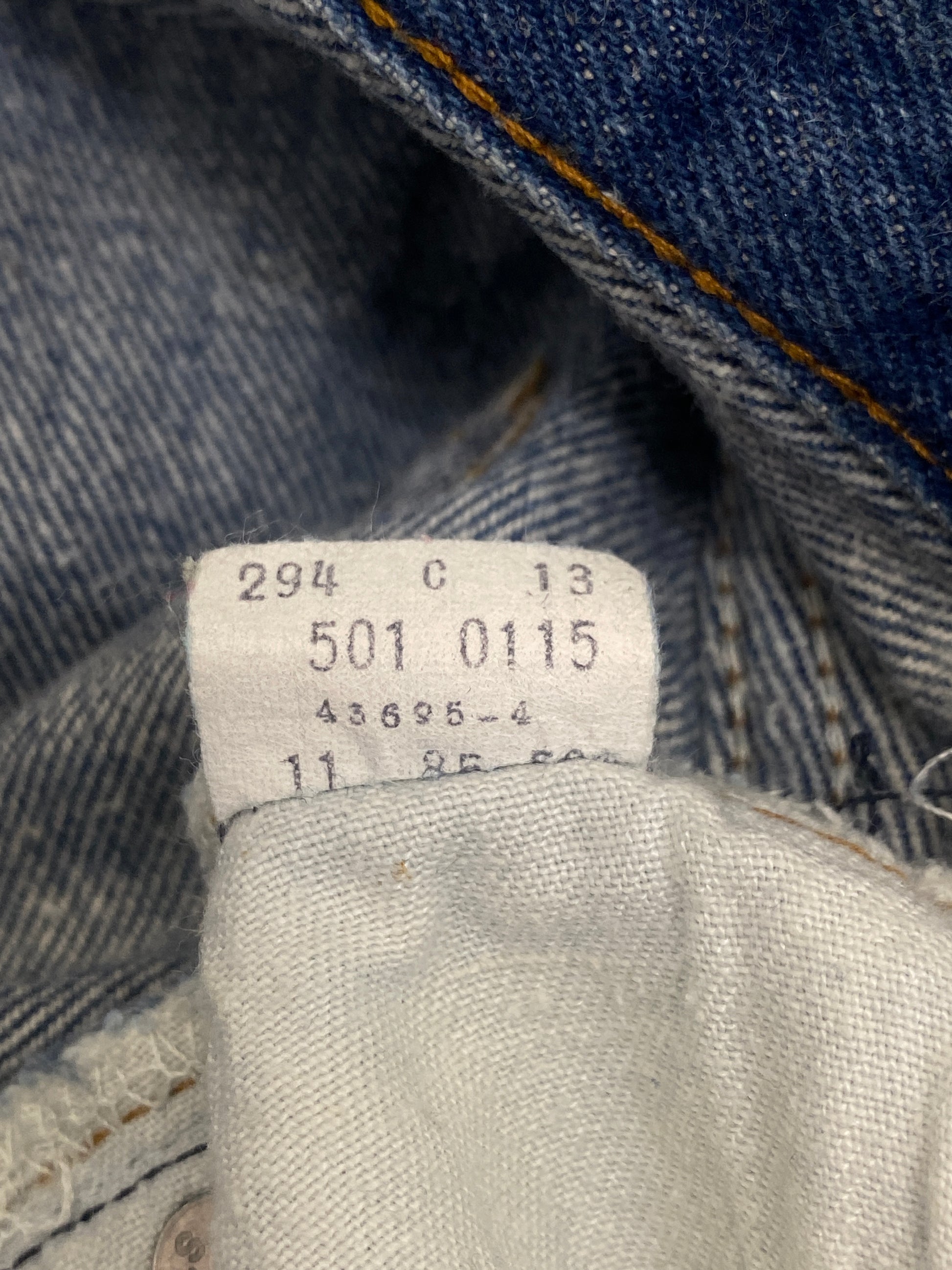 33X30 Levi's 501 Vintage Denim Jeans Made in USA in 1985 - USA Vintage Bcn