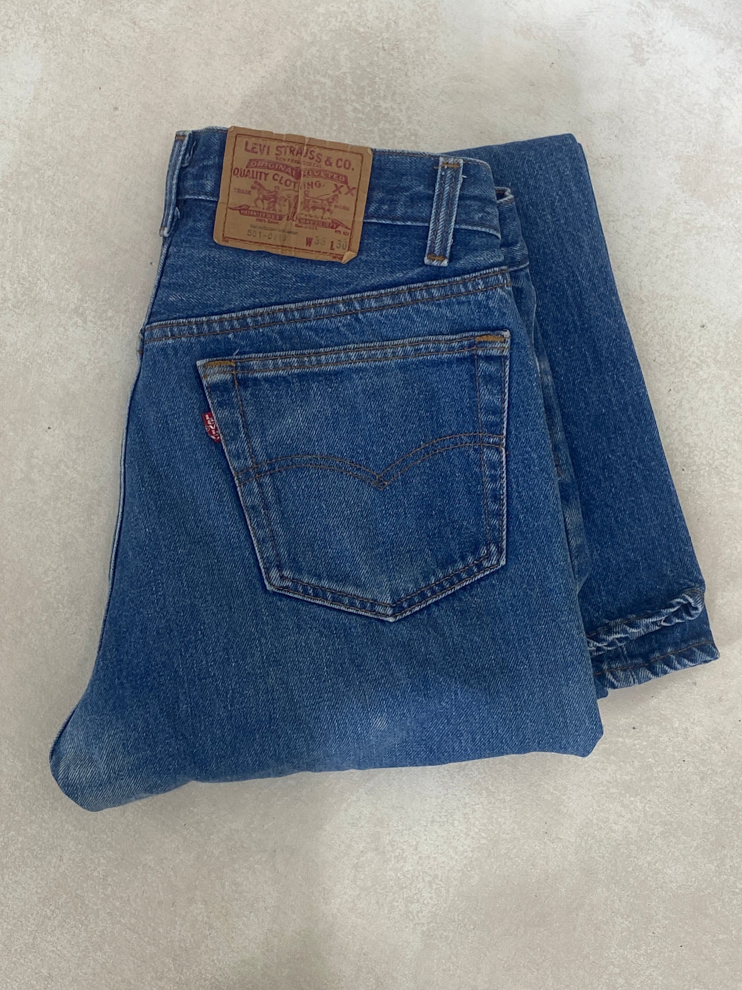 33X30 Levi's 501 Vintage Denim Jeans Made in USA in 1985 - USA Vintage Bcn