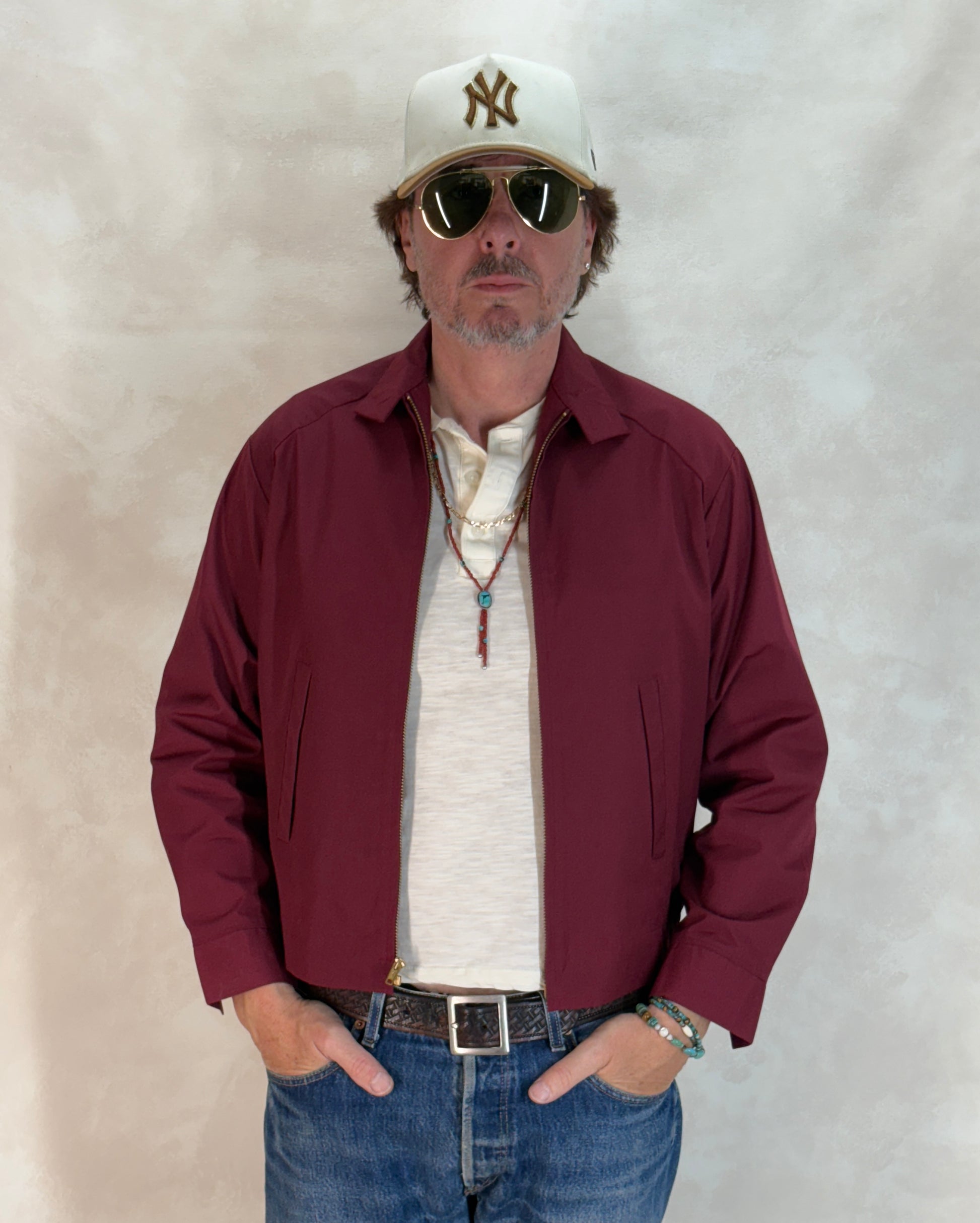 Size 36US / 46EU , 70sVintage Lightweight Cotton-Blend Zip Jacket. Talon zipper - USA Vintage Bcn