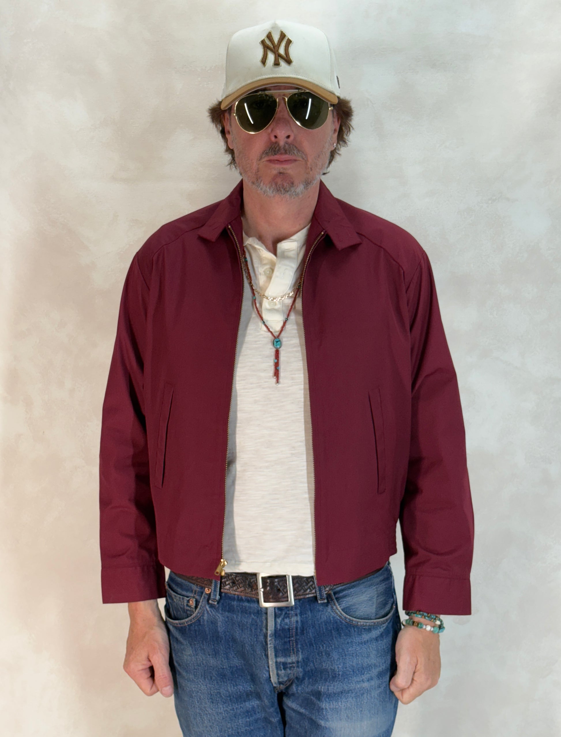 Size 36US / 46EU , 70sVintage Lightweight Cotton-Blend Zip Jacket. Talon zipper - USA Vintage Bcn