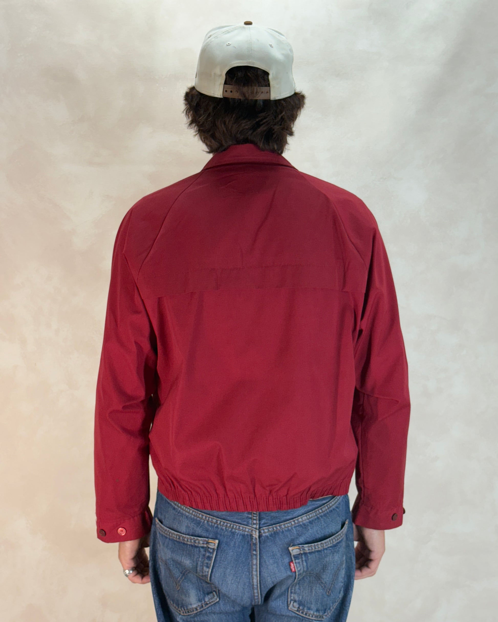 Size Med , Vintage 70s Lightweight Cotton-Blend Zip Jacket. Talon zipper - USA Vintage Bcn