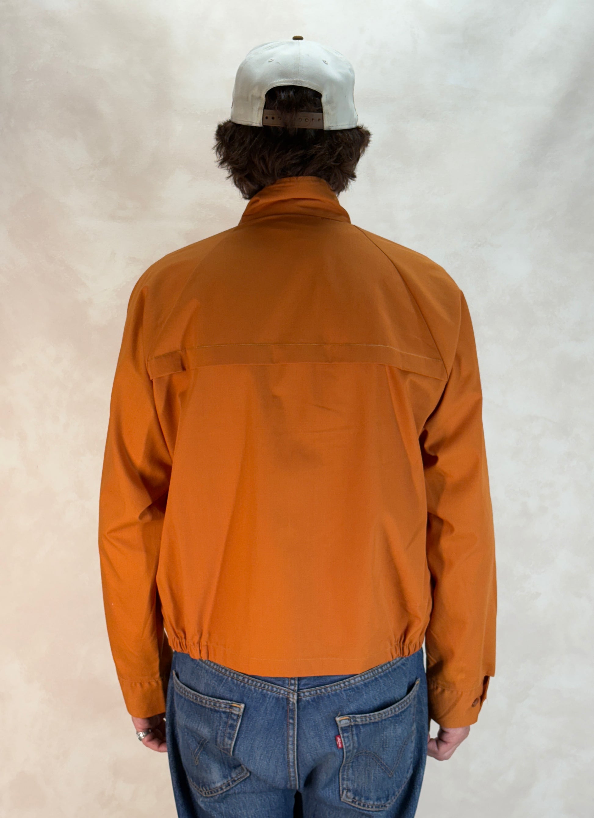 Size Large , 70s Vintage Lightweight Cotton-Blend Zip Jacket - USA Vintage Bcn