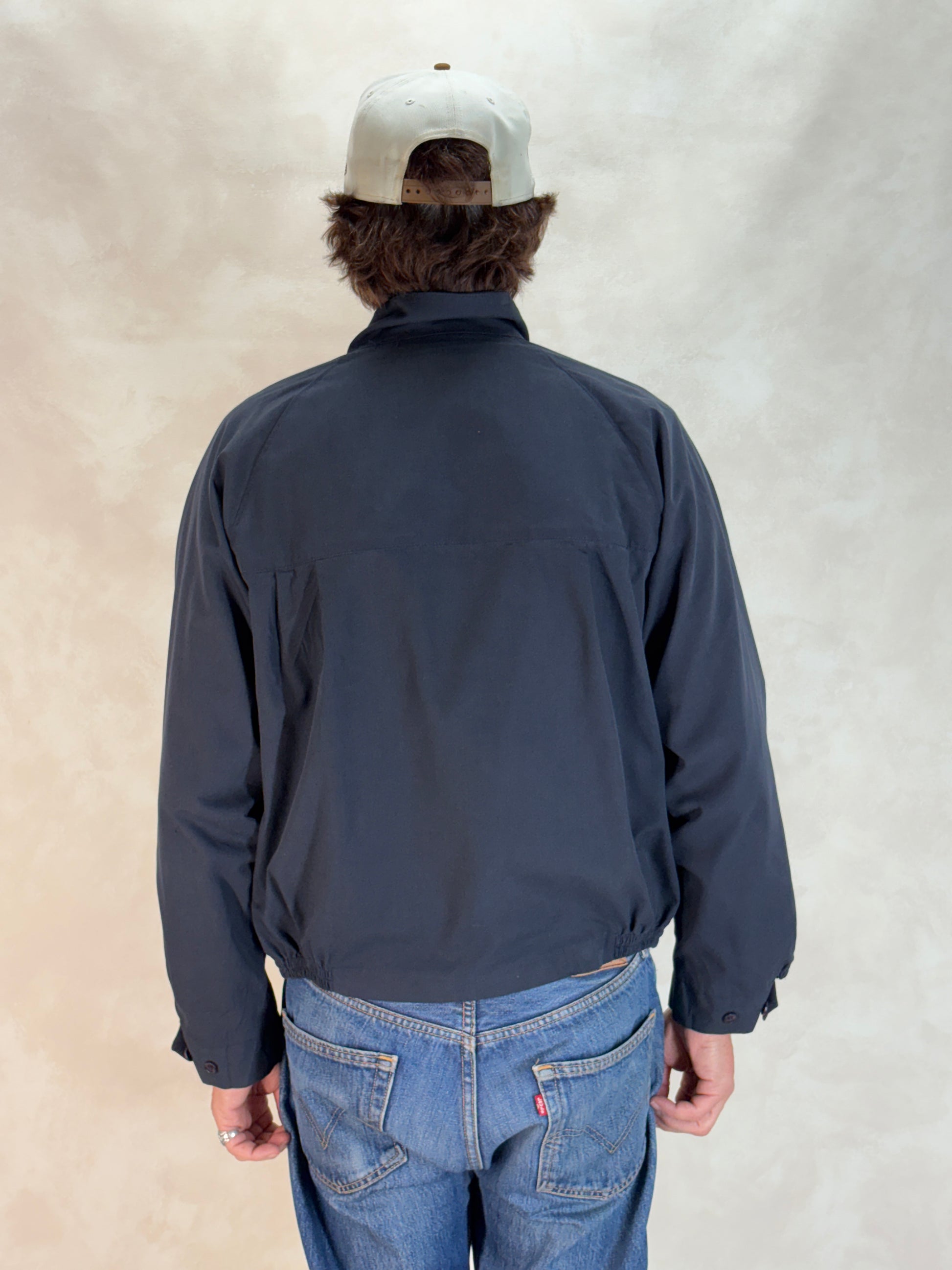 Size Med , Vintage Campus Lightweight Cotton-Blend Zip Jacket. Made in USA. Talon zipper - USA Vintage Bcn