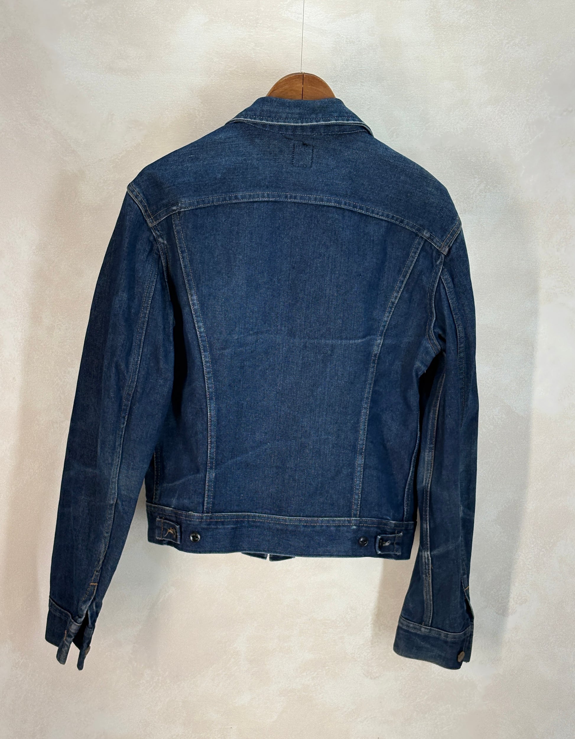 Size 40L US / 50L EU. Vintage 1970s Lee Denim Jacket – 2 Chest Pockets – Made in USA - USA Vintage Bcn