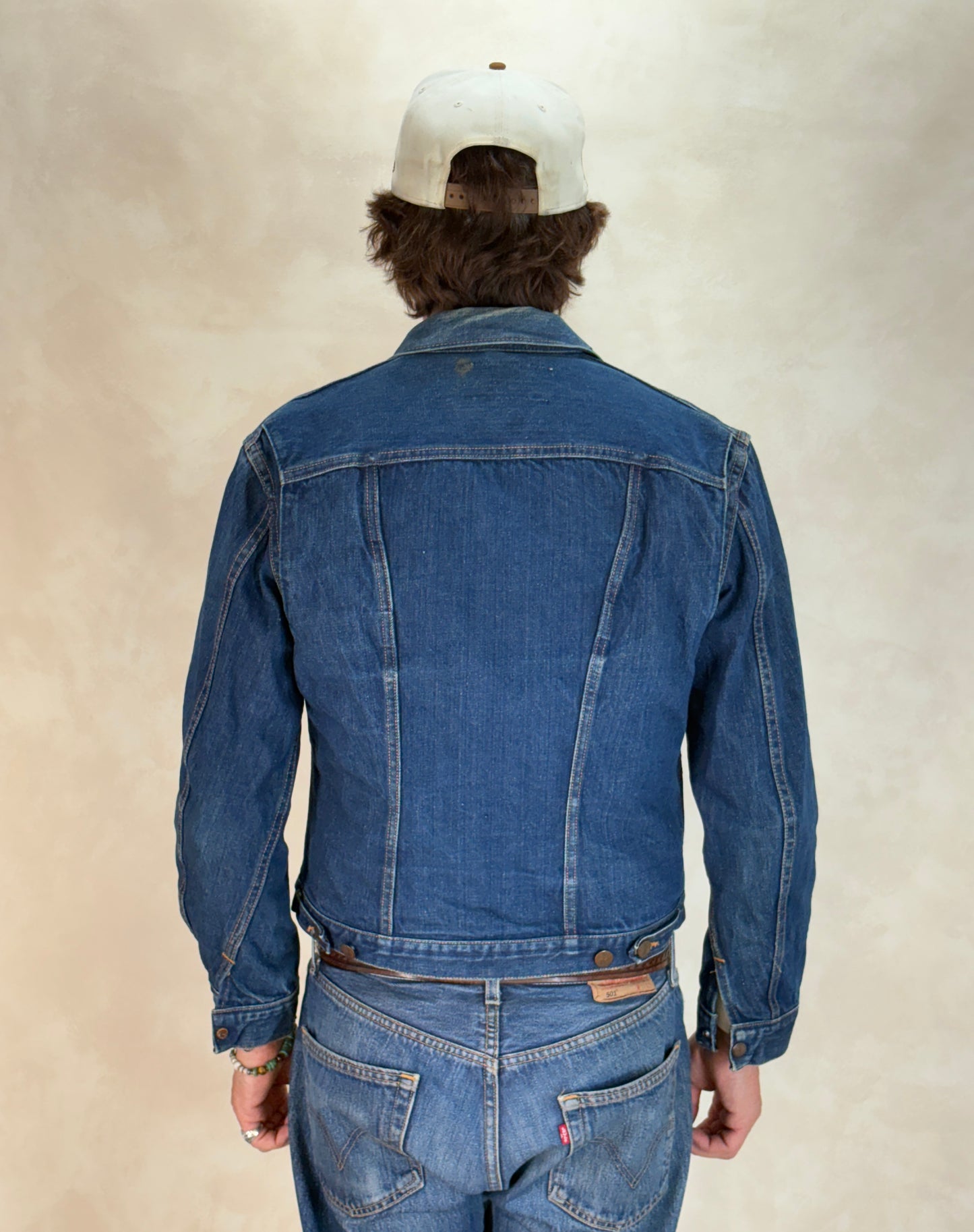 Size 40US / 50EU. Authentic 24MJZ Maverick Jacket – USA-Made Raw Denim Classic - USA Vintage Bcn