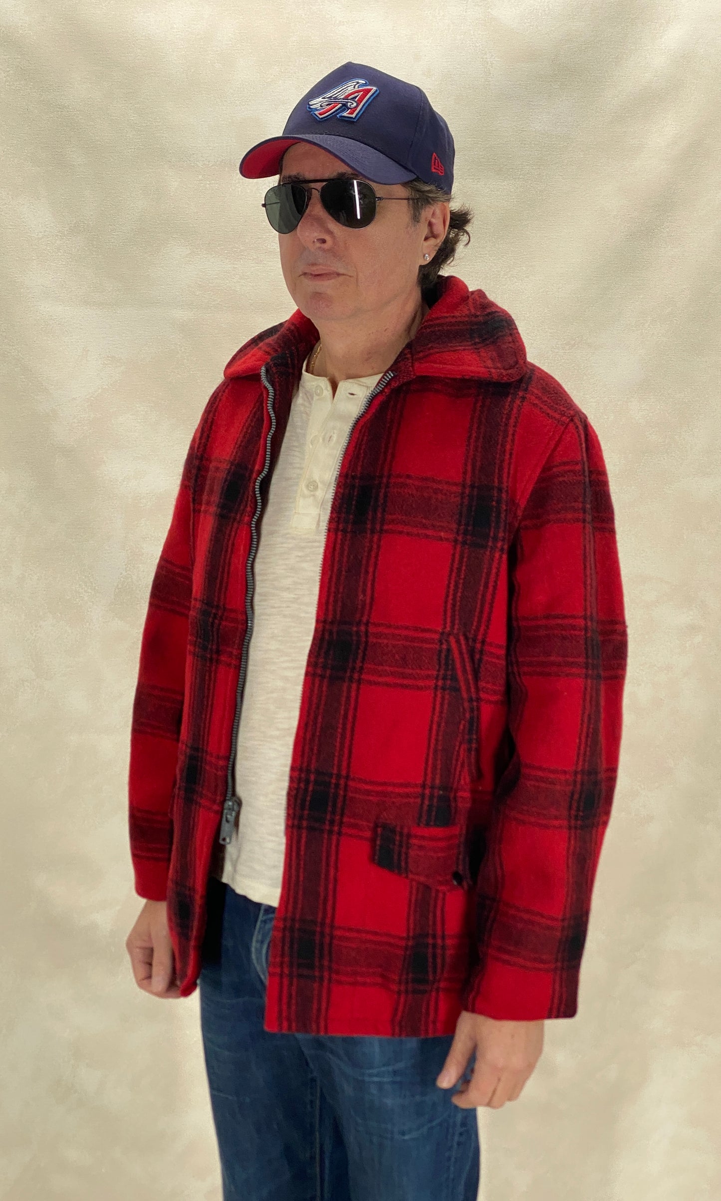 Size 42 US (52EU) 50s Penneys  hunting plaid wool jacket Made in USA