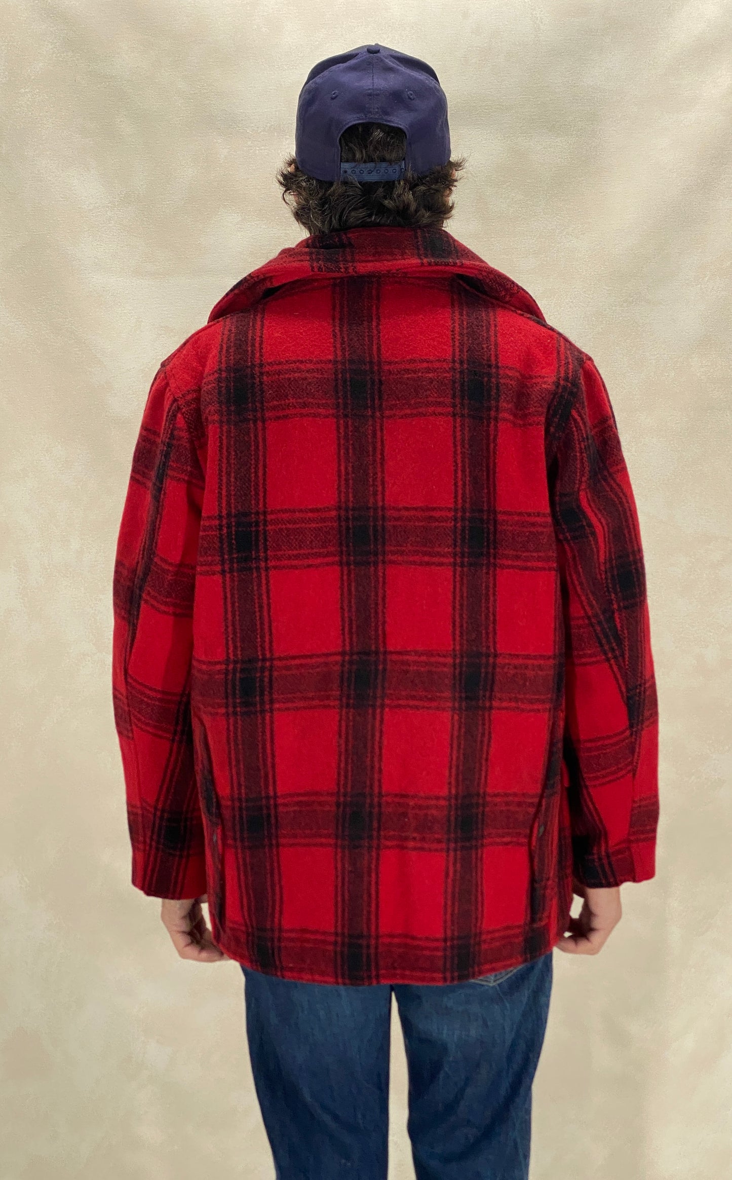 Size 42 US (52EU) 50s Penneys  hunting plaid wool jacket Made in USA