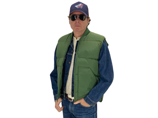 Size 44 Tall US. Vintage down vest Made In USA by Walls