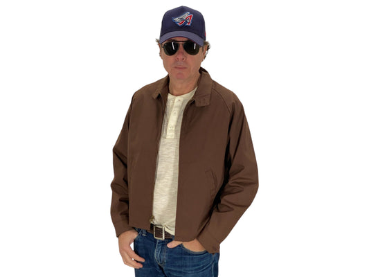 Size 42US /52EU 60s Vintage cotton zipper jacket Made in USA - USA Vintage Bcn