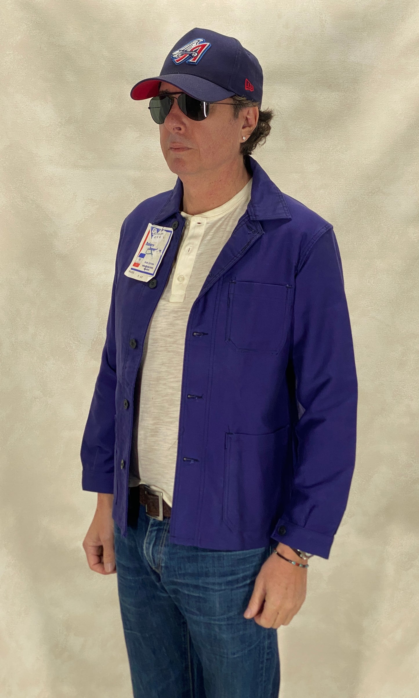 size 42EU. Vintage French Moleskin jacket. NOS - USA Vintage Bcn