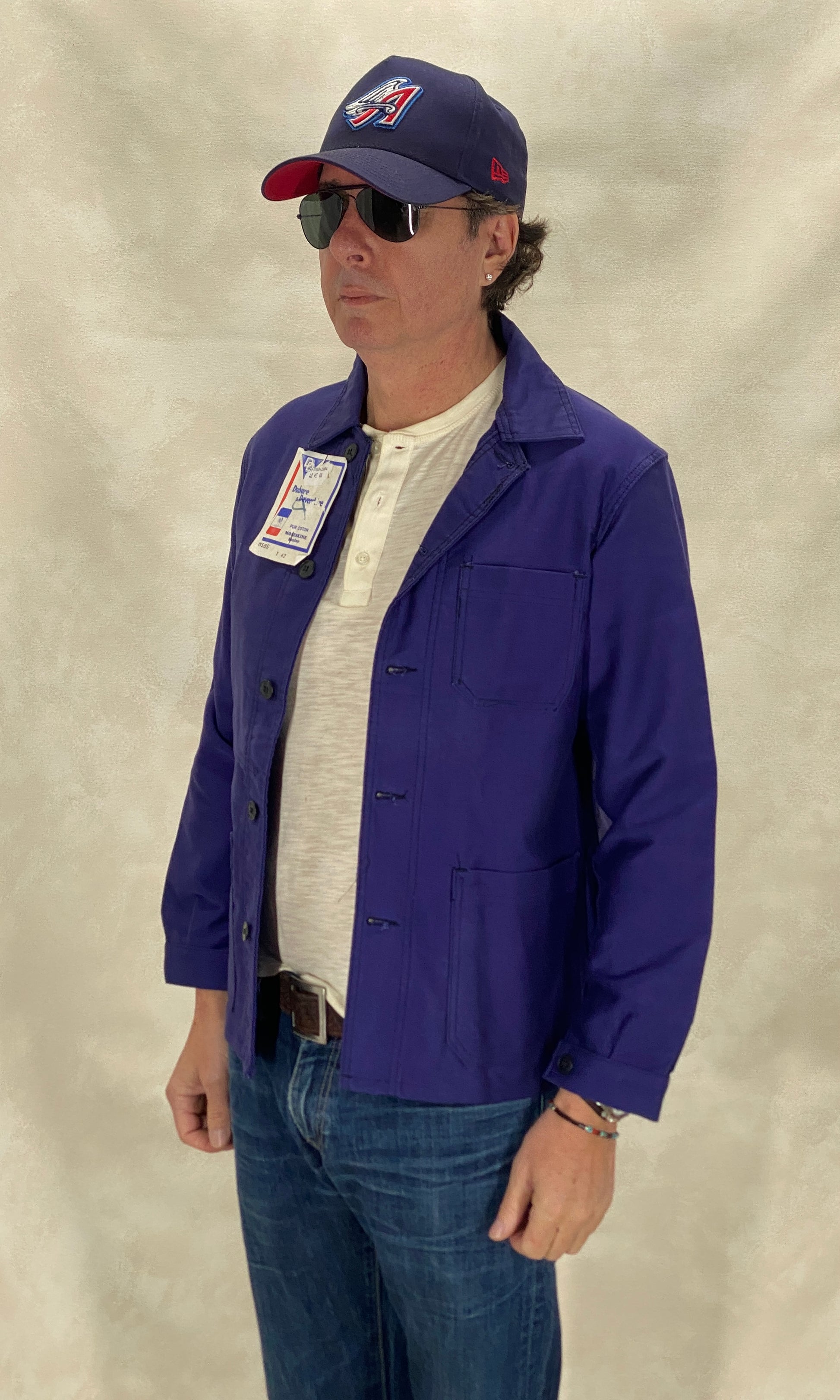 size 42EU. Vintage French Moleskin jacket. NOS - USA Vintage Bcn