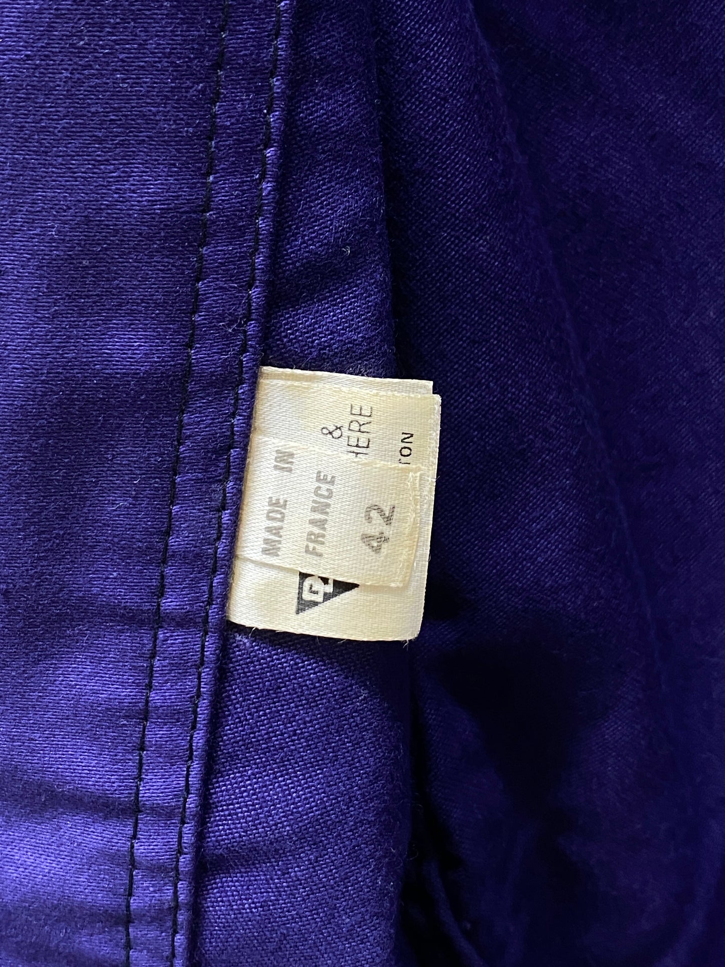 size 42EU. Vintage French Moleskin jacket. NOS - USA Vintage Bcn