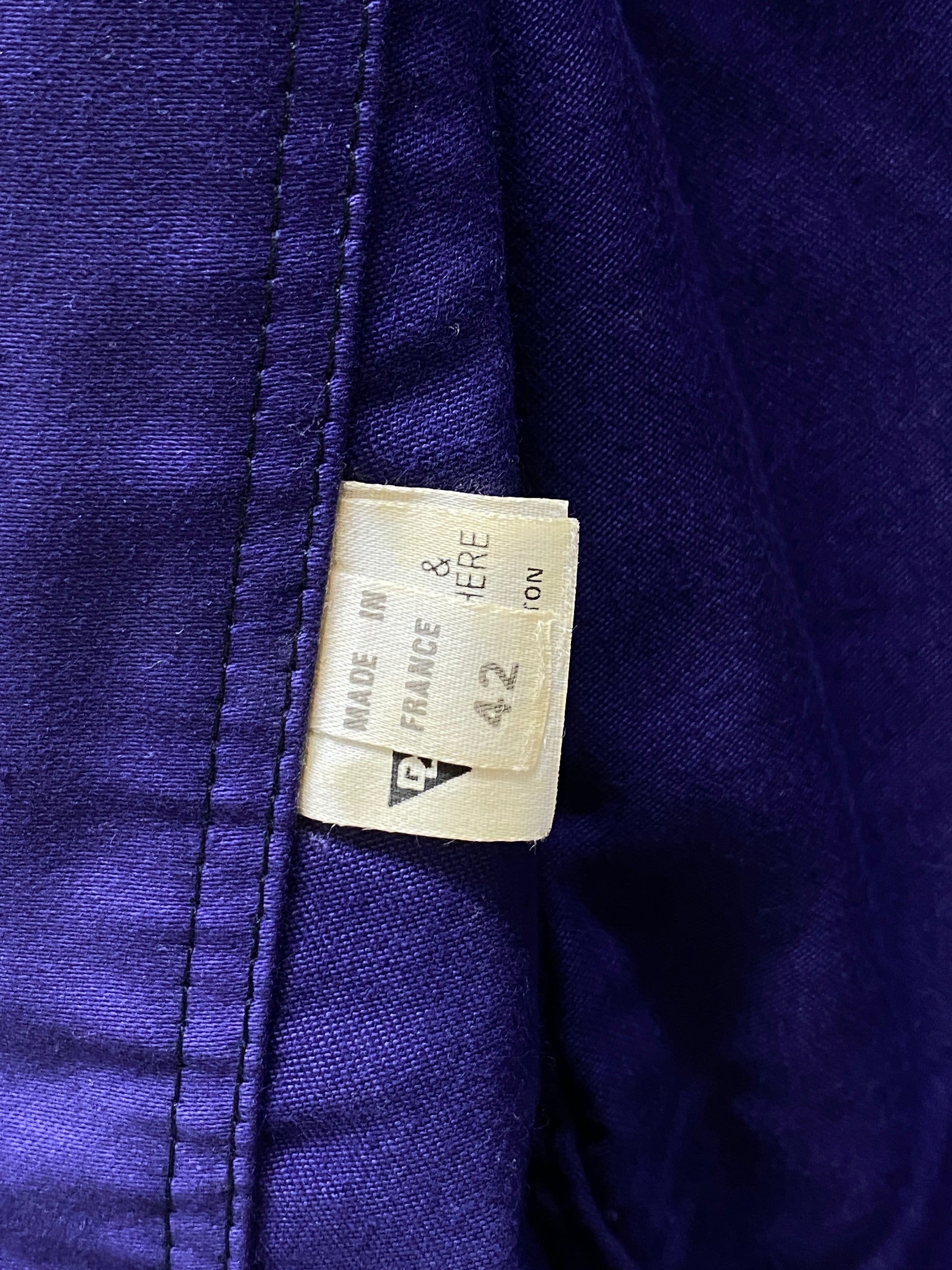 size 42EU. Vintage French Moleskin jacket. NOS - USA Vintage Bcn