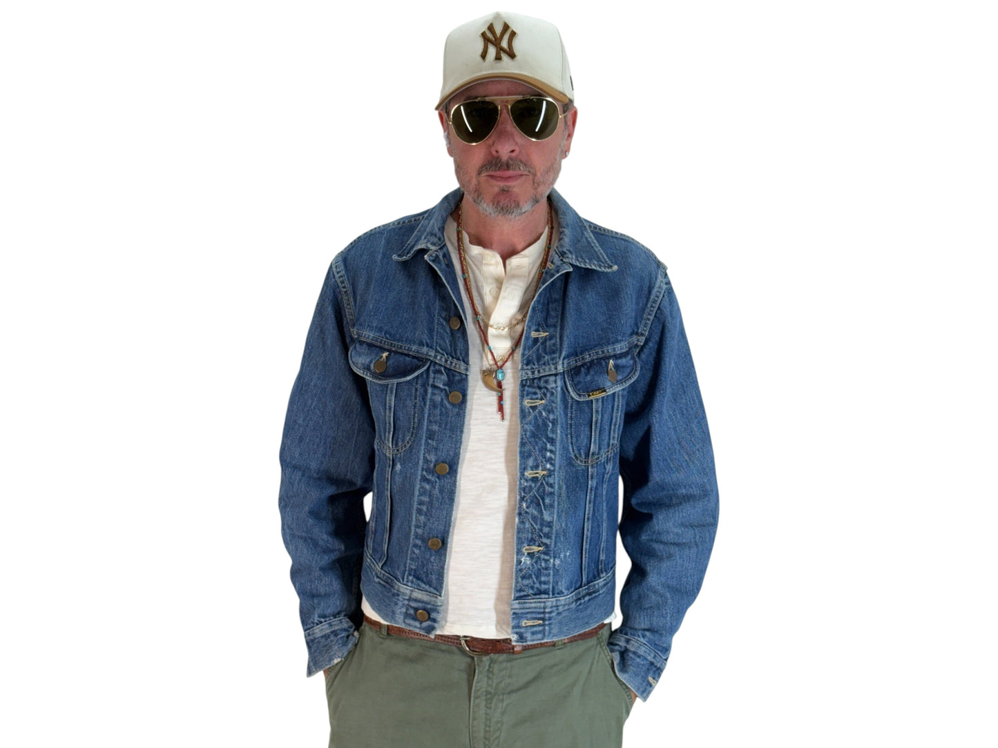 Size 40US / 50EU. Vintage 1970s Lee Denim Jacket – 2 Chest Pockets – Made in USA - USA Vintage Bcn