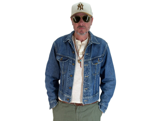 Size 40US / 50EU. Vintage 1970s Lee Denim Jacket – 2 Chest Pockets – Made in USA - USA Vintage Bcn