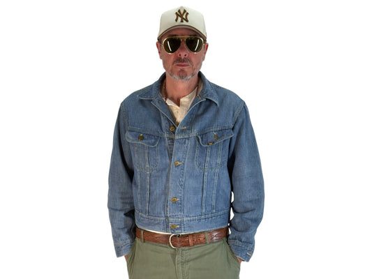 Size 40US / 50EU. Vintage 1980s Lee Denim Jacket – 2 Chest Pockets – Made in USA - USA Vintage Bcn