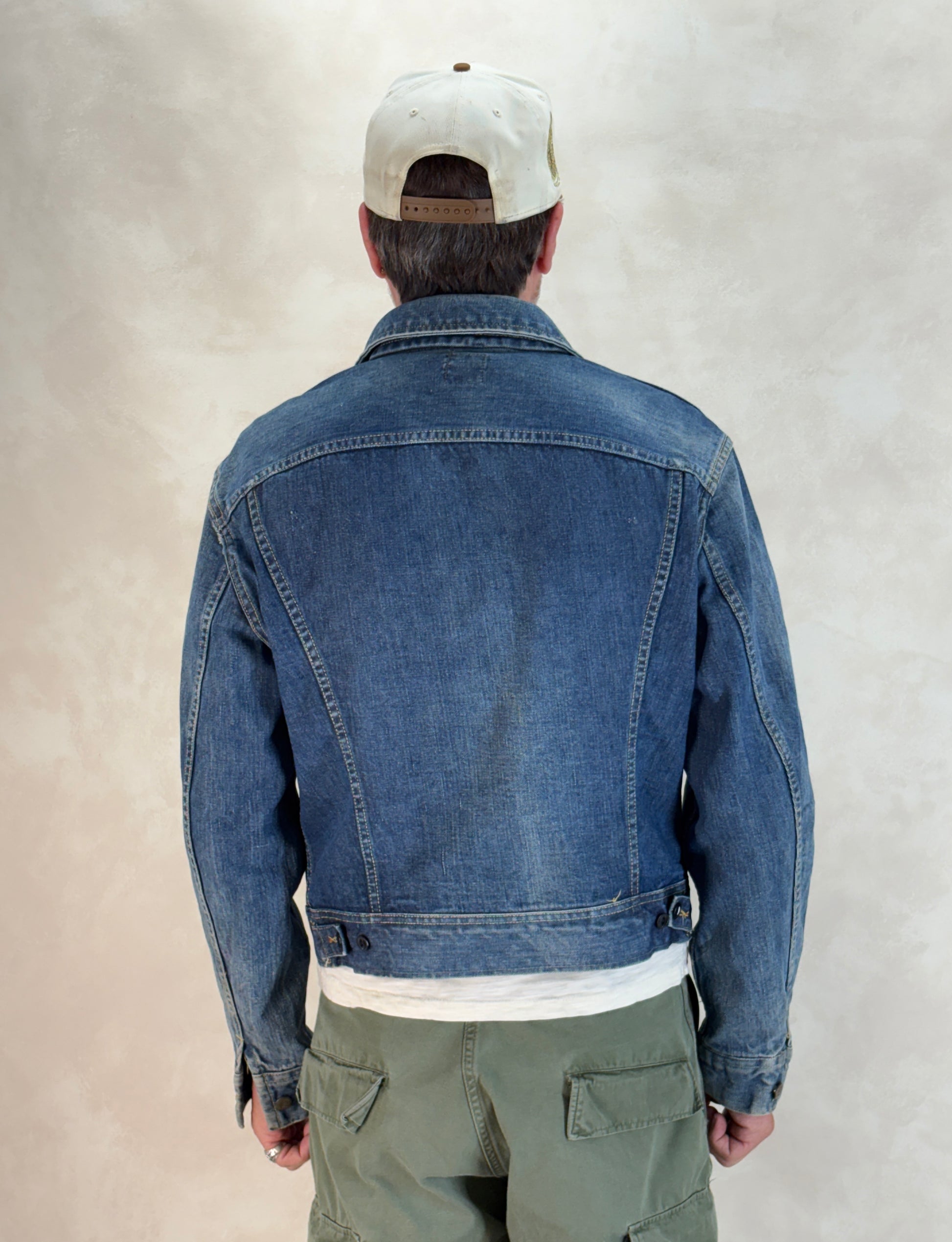 Size 42US / 52EU. Authentic 1970s Lee Denim Jacket – Made in USA – Two Chest Pockets - USA Vintage Bcn