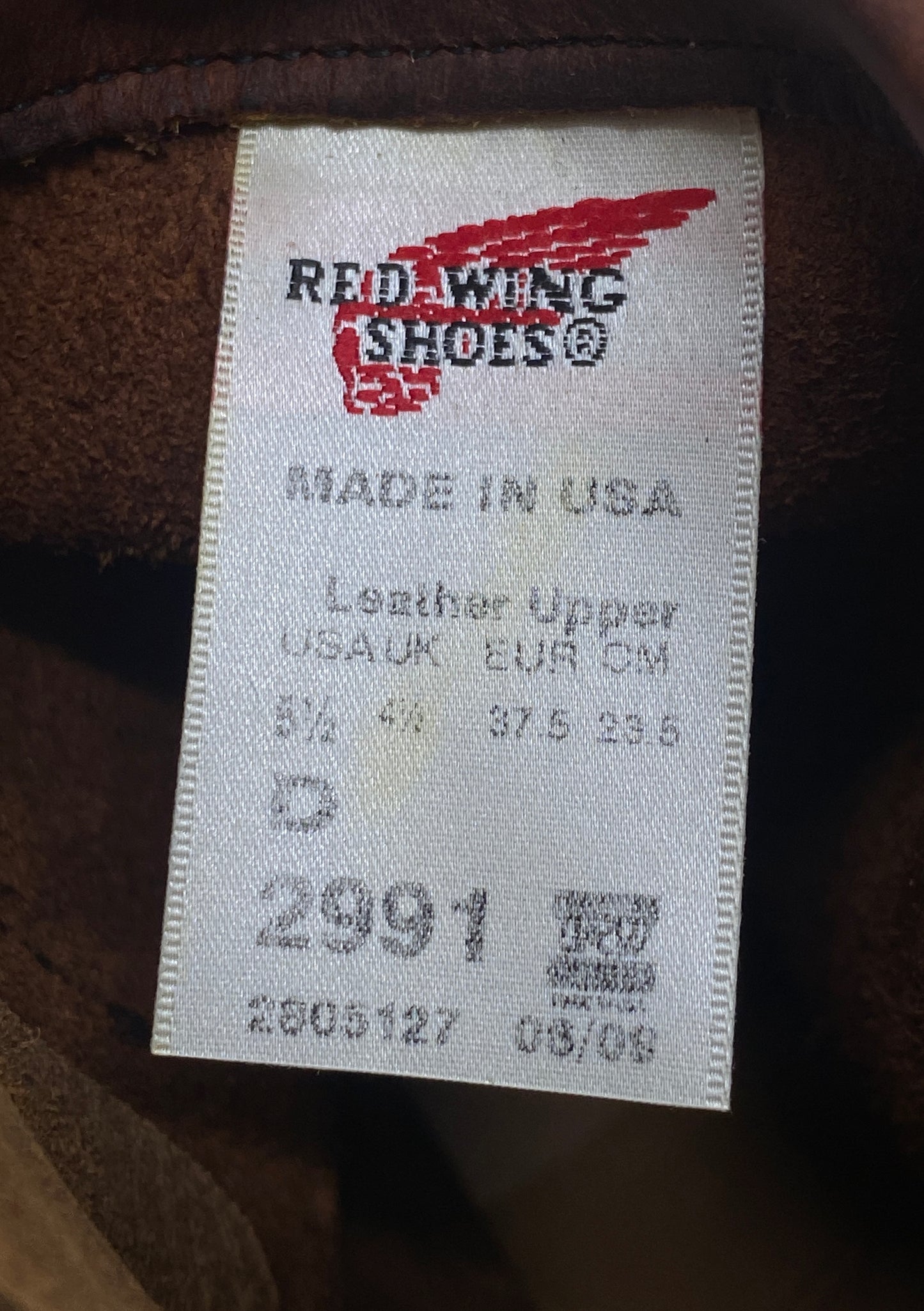 Size 5.5D (37.5 Euro) RW 2991 Heritage Engineer Boots, Made in USA Factory Seconds - USA Vintage Bcn