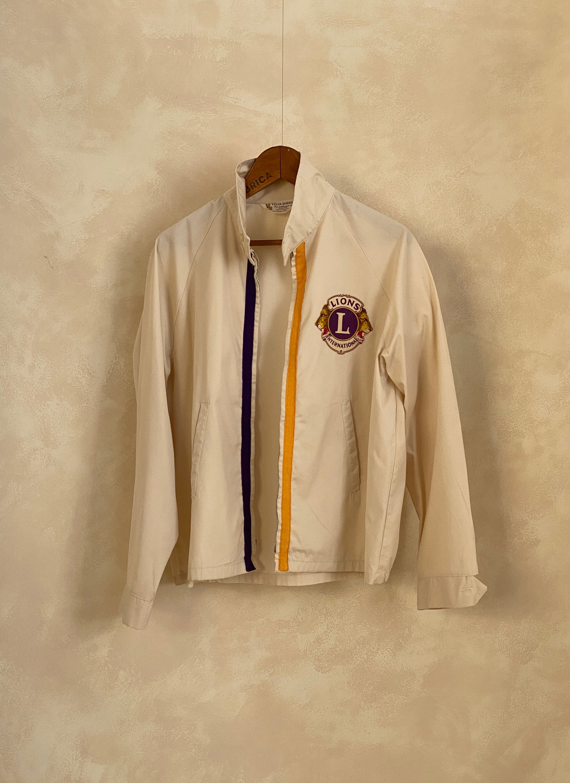 Vintage 60s Velva Sheen cotton jacket, size Large, made in the USA.