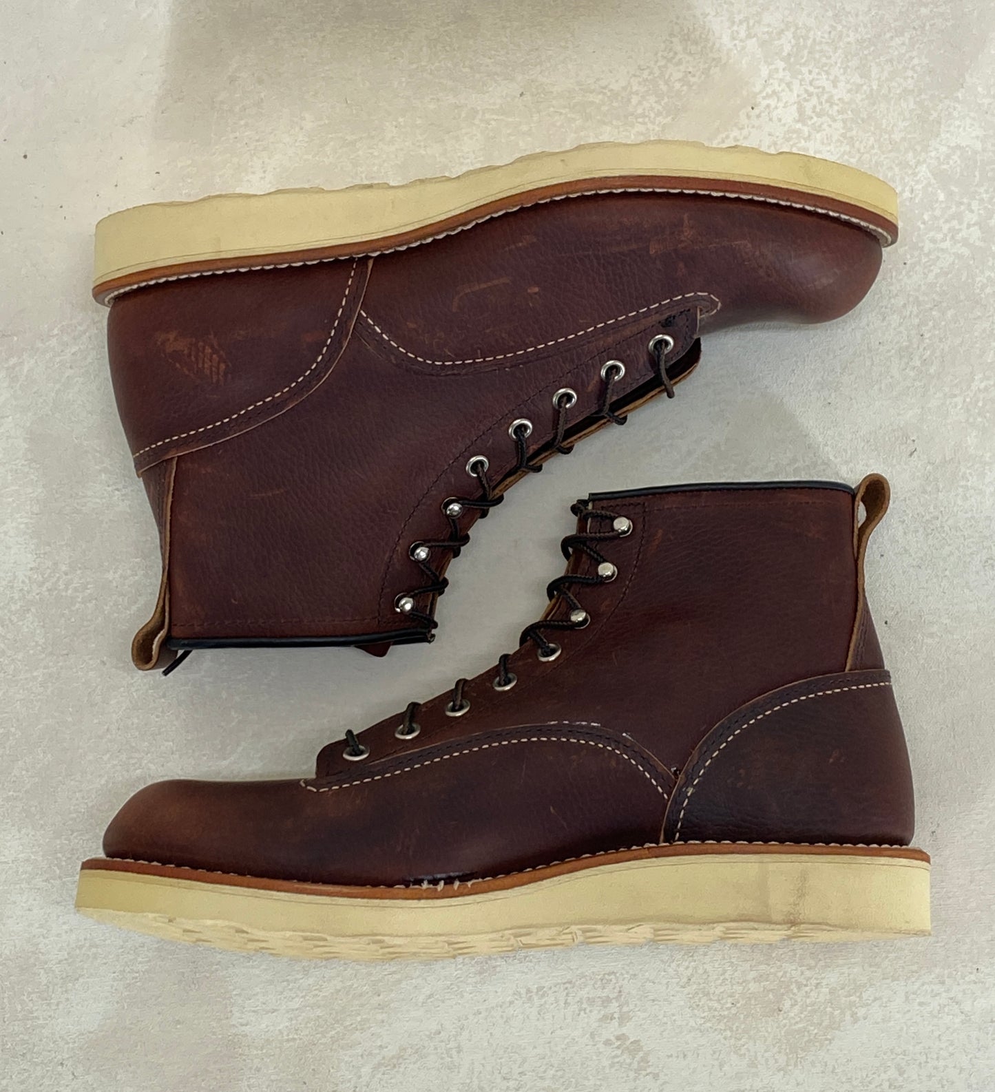 Size 9 D (42 Euro) R W Lineman 2906 Boots Made In USA. Seconds - USA Vintage Bcn