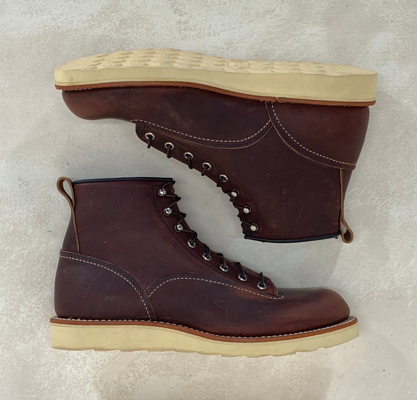 Size 9 D (42 Euro) R W Lineman 2906 Boots Made In USA. Seconds - USA Vintage Bcn