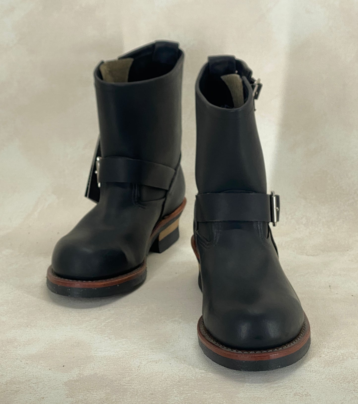 Red Wing Size 7 D (39 EU) 8178 Black Leather Boots - USA Vintage Bcn