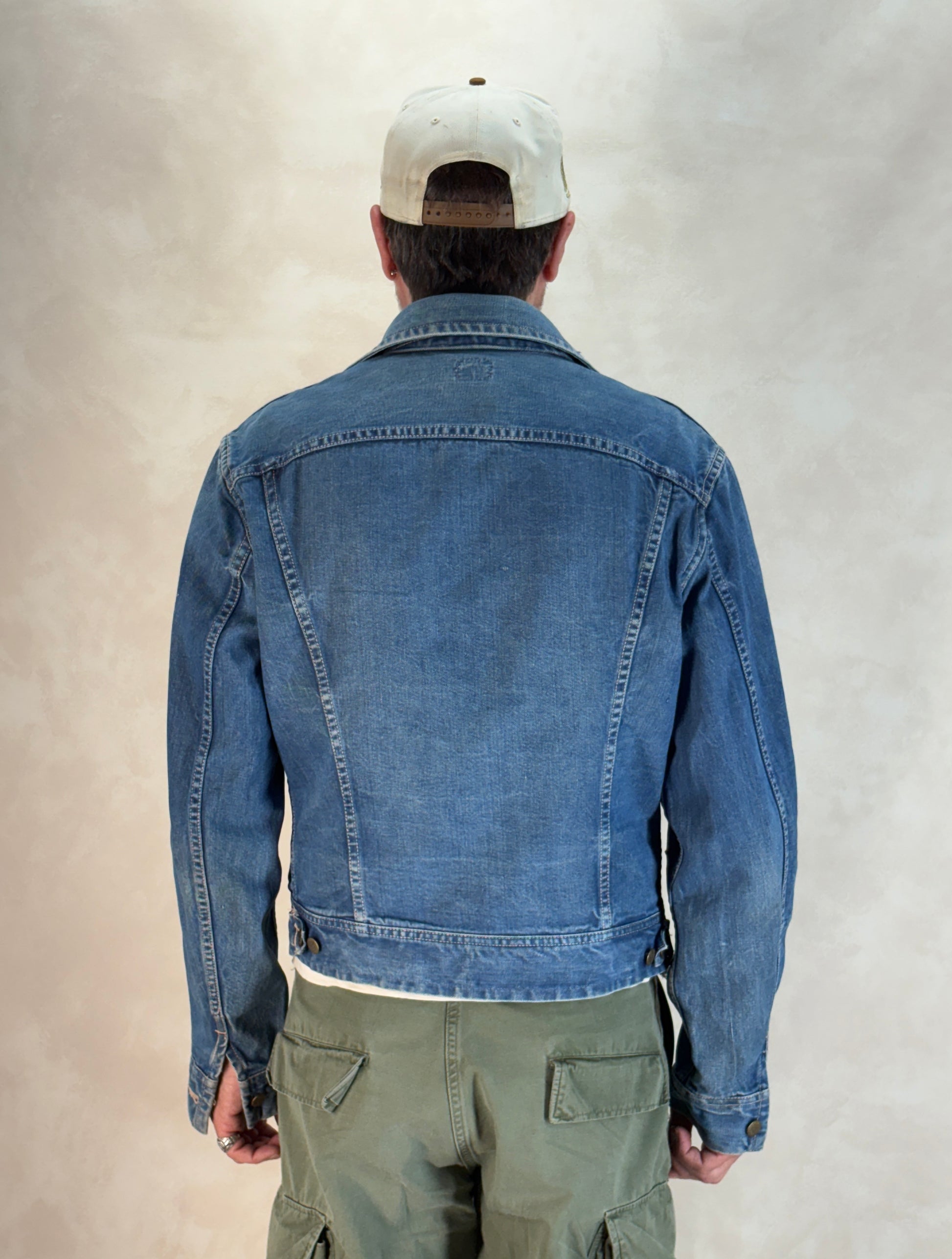 Size 42US Long/ 52EU Long. Vintage 1970s Lee Denim Jacket – 2 Chest Pockets - USA Vintage Bcn