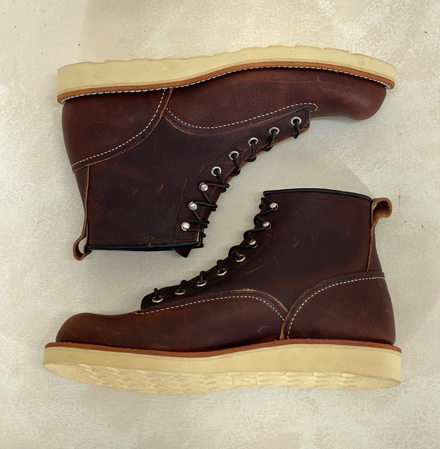 Size 8.5 D (41.5 Euro) Red Wing Lineman 2906 Boots Made In USA. Factory Seconds - USA Vintage Bcn