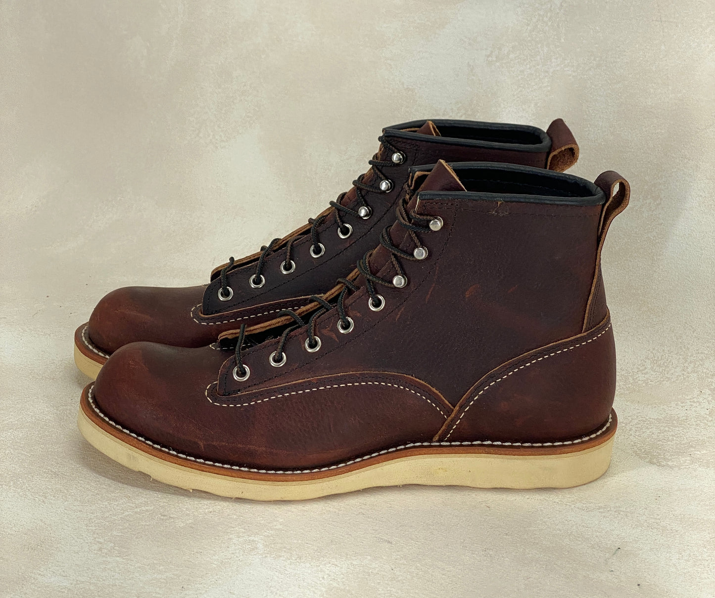 Size 8.5 D (41.5 Euro) Red Wing Lineman 2906 Boots Made In USA. Factory Seconds - USA Vintage Bcn