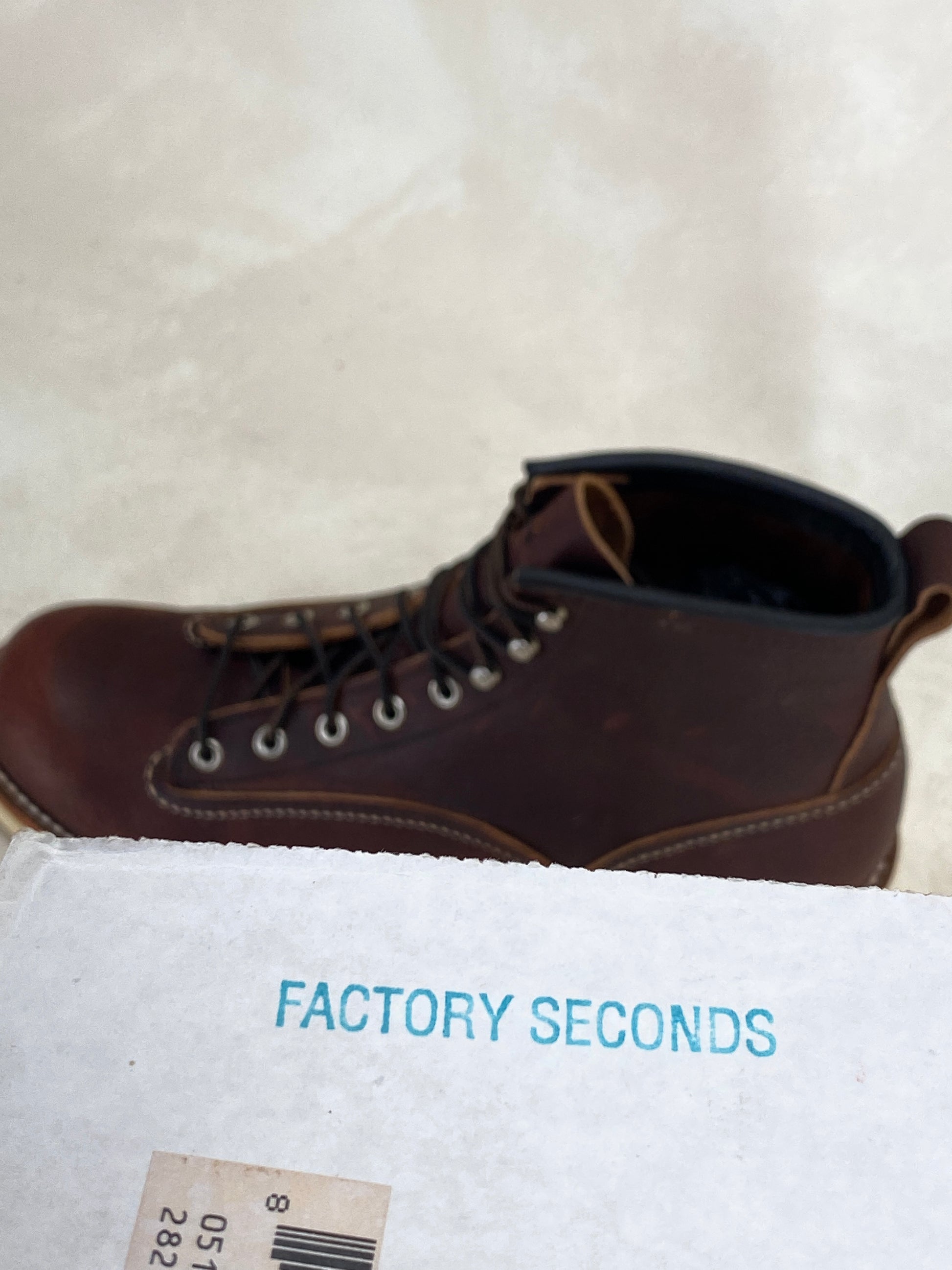 Size 8.5 D (41.5 Euro) Red Wing Lineman 2906 Boots Made In USA. Factory Seconds - USA Vintage Bcn