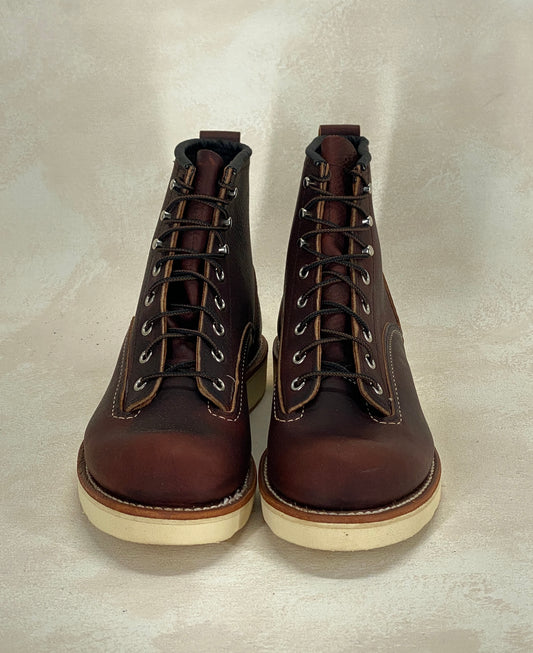Size 7.5 D (40 Euro) R W Lineman 2906 Boots Made In USA. Factory Seconds - USA Vintage Bcn