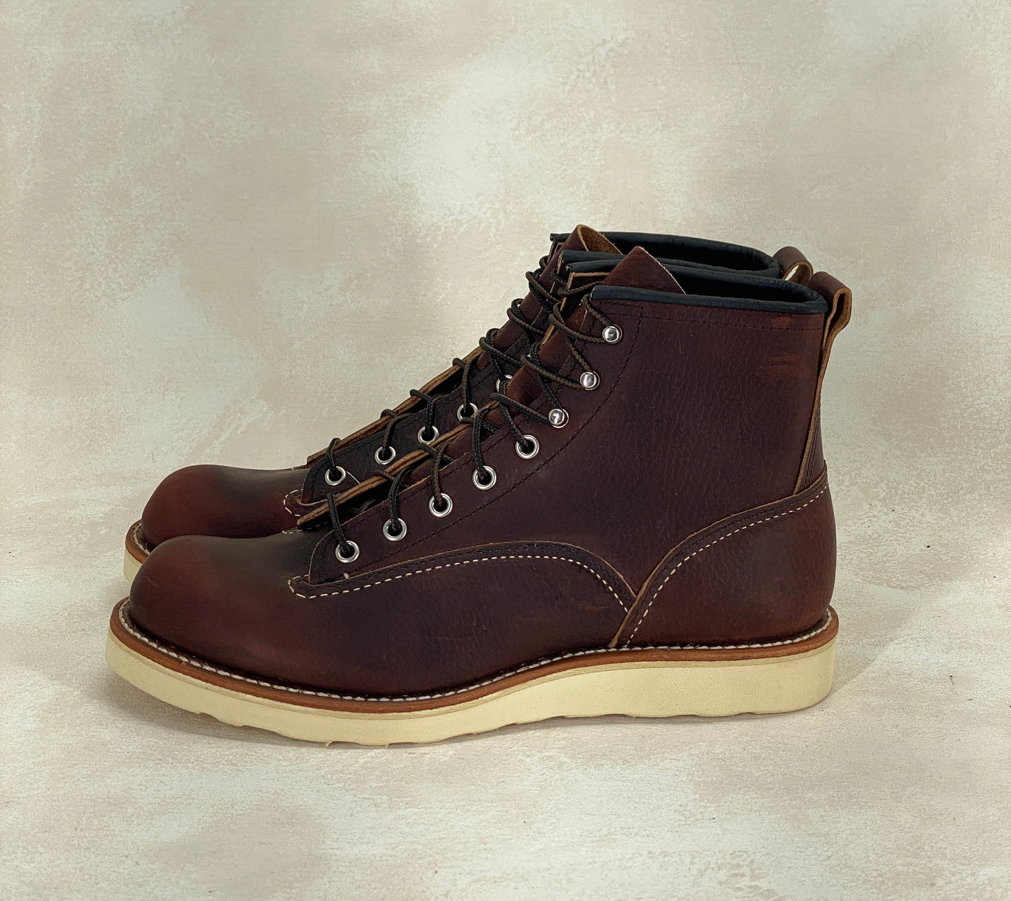 Size 7.5 D (40 Euro) R W Lineman 2906 Boots Made In USA. Factory Seconds - USA Vintage Bcn