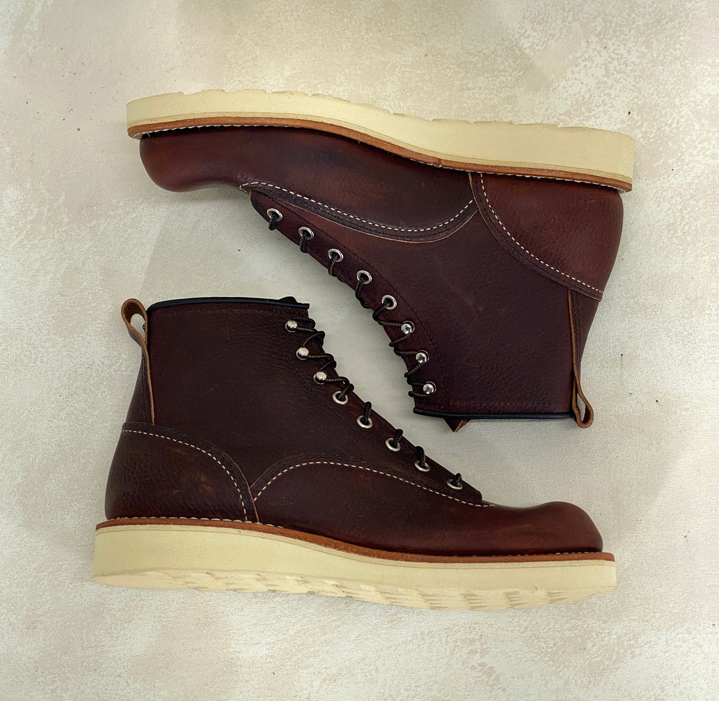 Size 7.5 D (40 Euro) R W Lineman 2906 Boots Made In USA. Factory Seconds - USA Vintage Bcn