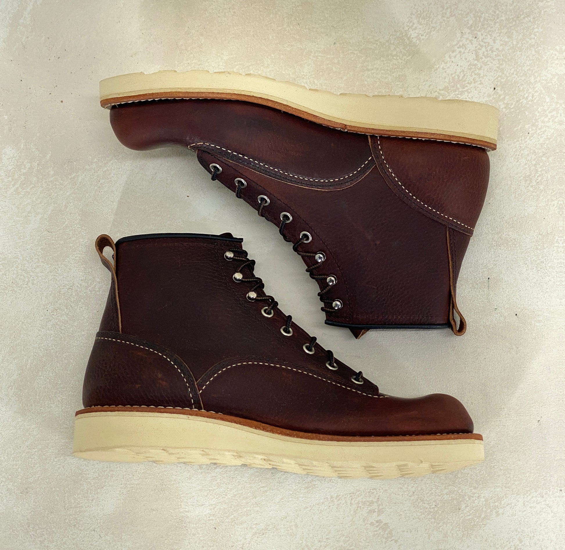 Size 7.5 D (40 Euro) R W Lineman 2906 Boots Made In USA. Factory Seconds - USA Vintage Bcn