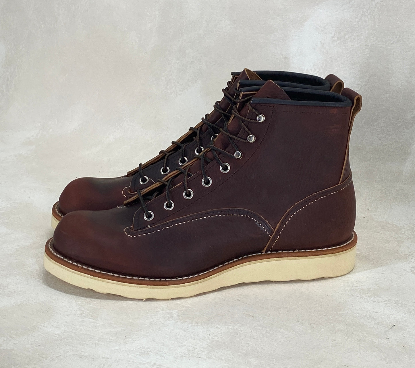 Size 7.5 D (40 Euro) R W Lineman 2906 Boots Made In USA. Factory Seconds - USA Vintage Bcn