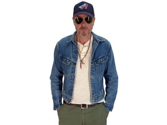 Size 36US / 46EU. Authentic 1970s Lee Denim Jacket – Made in USA – Two Chest Pockets - USA Vintage Bcn