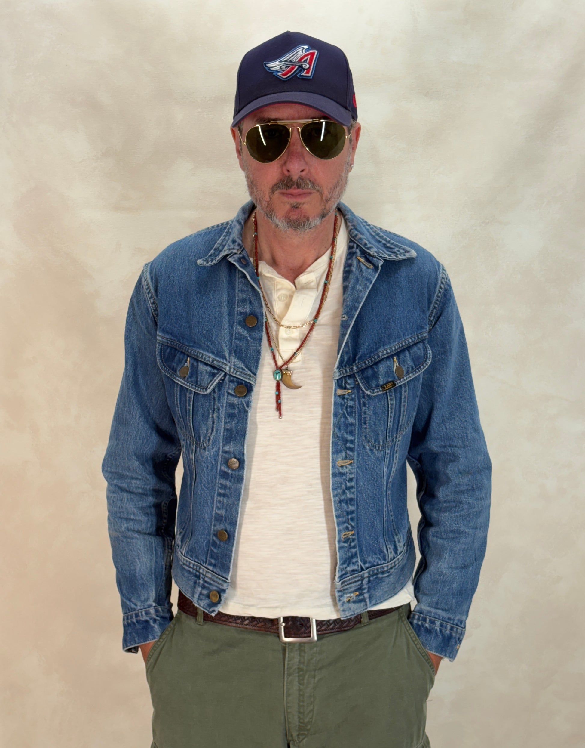 Size 36US / 46EU. Authentic 1970s Lee Denim Jacket – Made in USA – Two Chest Pockets - USA Vintage Bcn