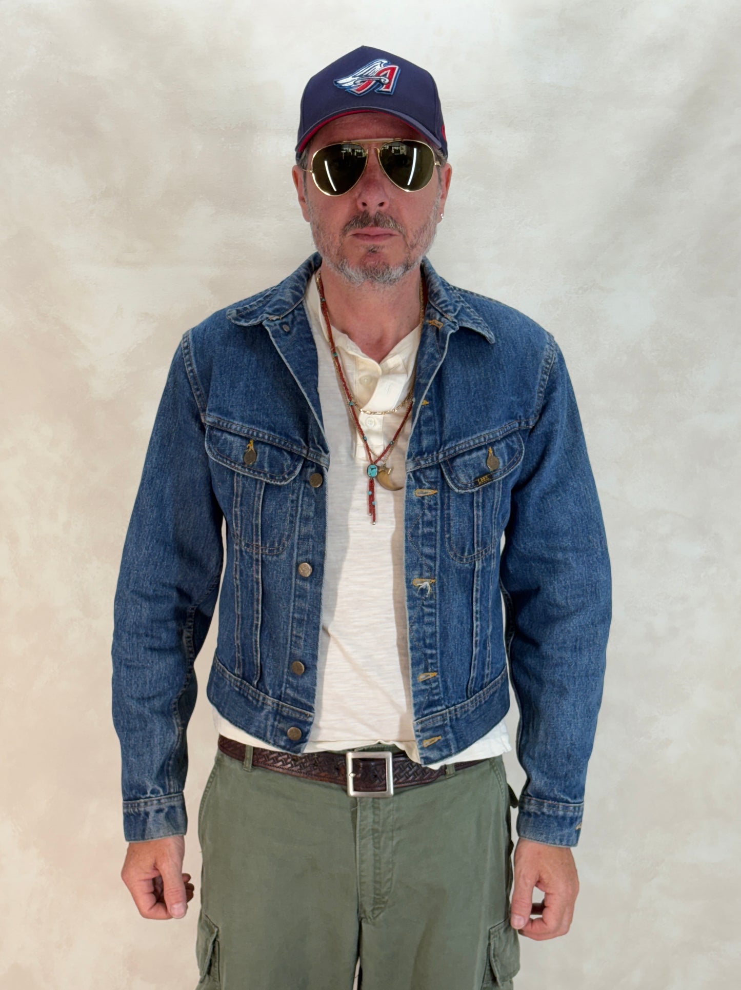 Size 38US / 48EU. Authentic 1970s Lee Denim Jacket – Made in Canada – Two Chest Pockets - USA Vintage Bcn