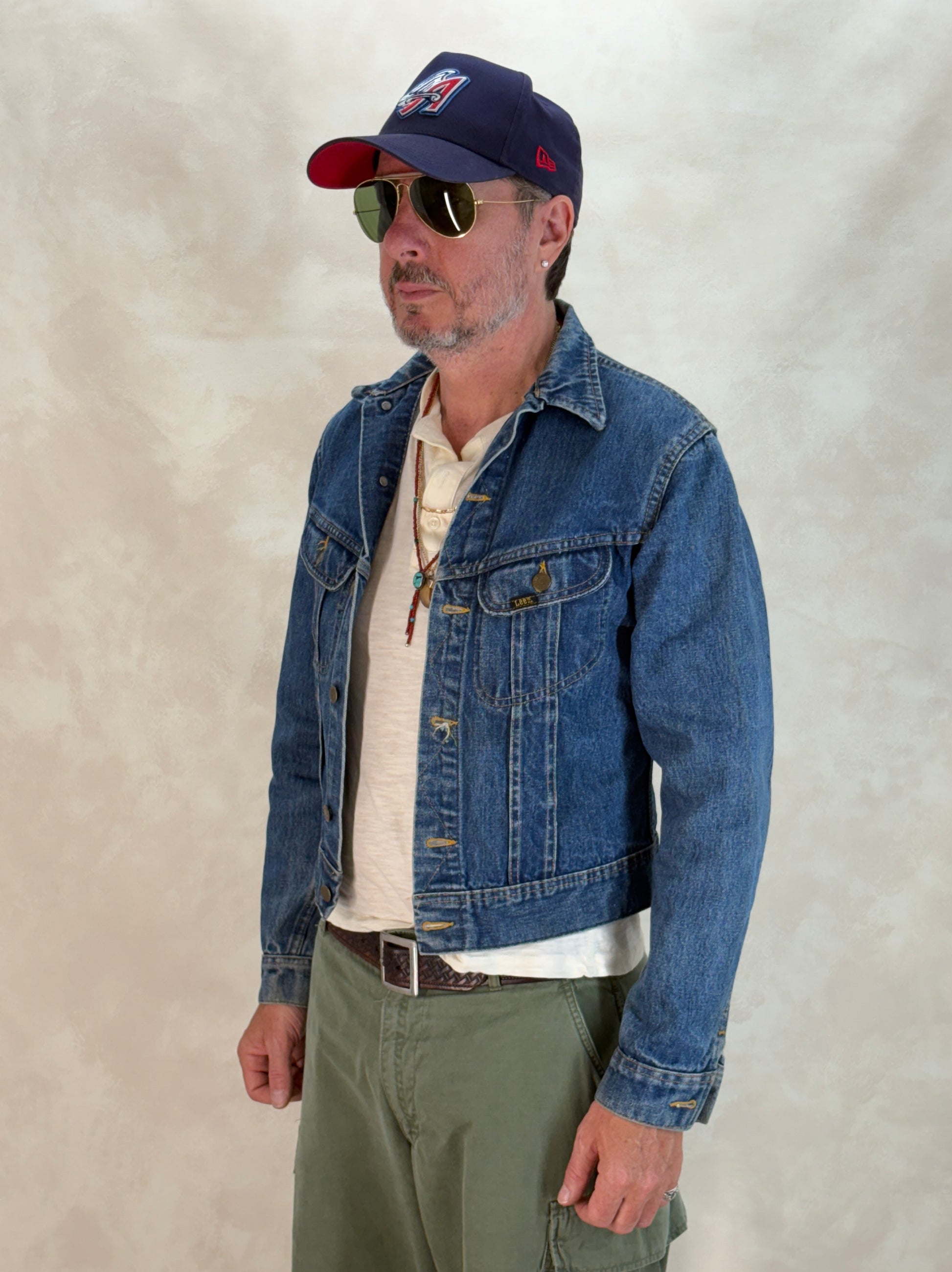 Size 38US / 48EU. Authentic 1970s Lee Denim Jacket – Made in Canada – Two Chest Pockets - USA Vintage Bcn