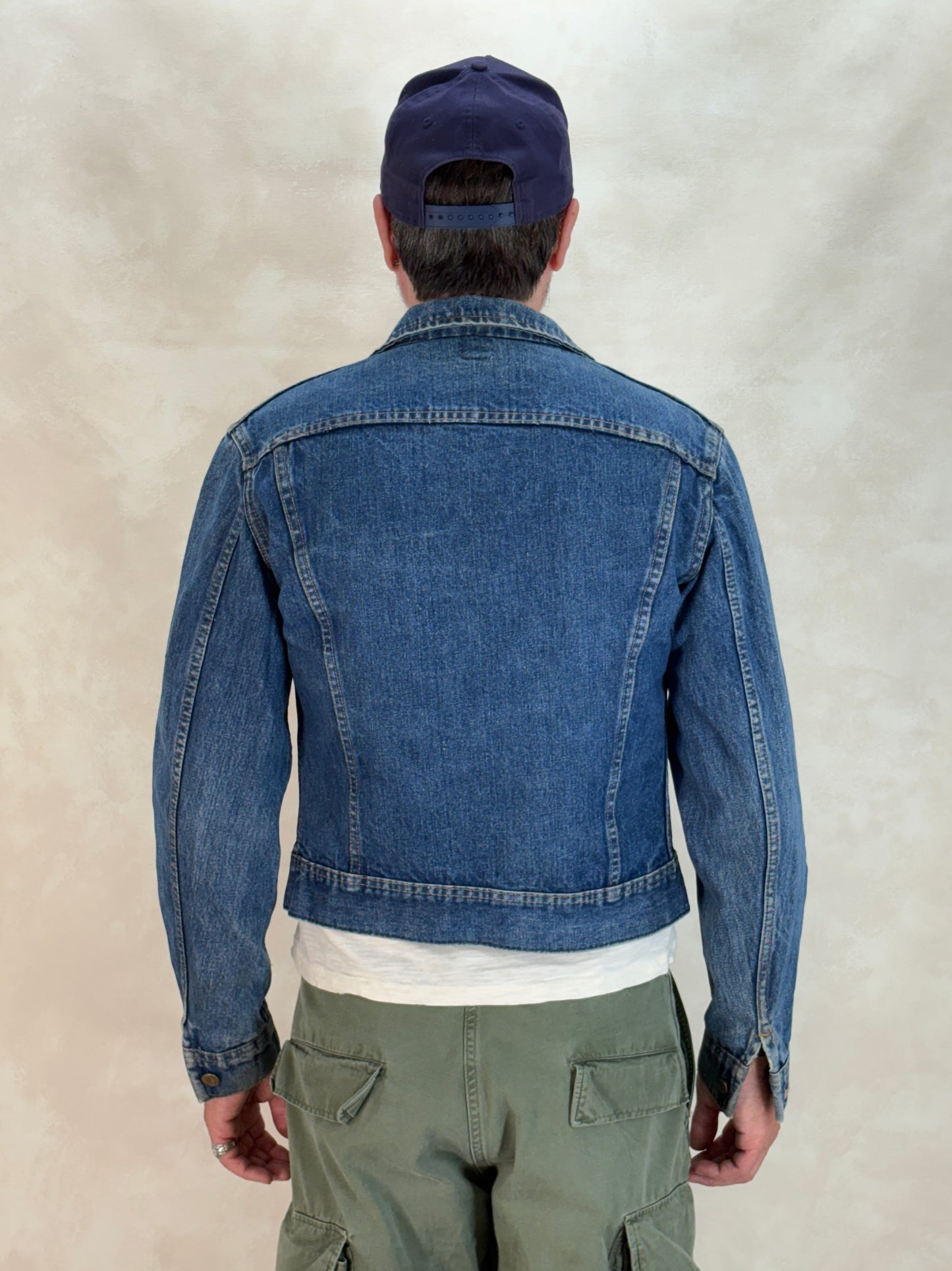 Size 38US / 48EU. Authentic 1970s Lee Denim Jacket – Made in Canada – Two Chest Pockets - USA Vintage Bcn