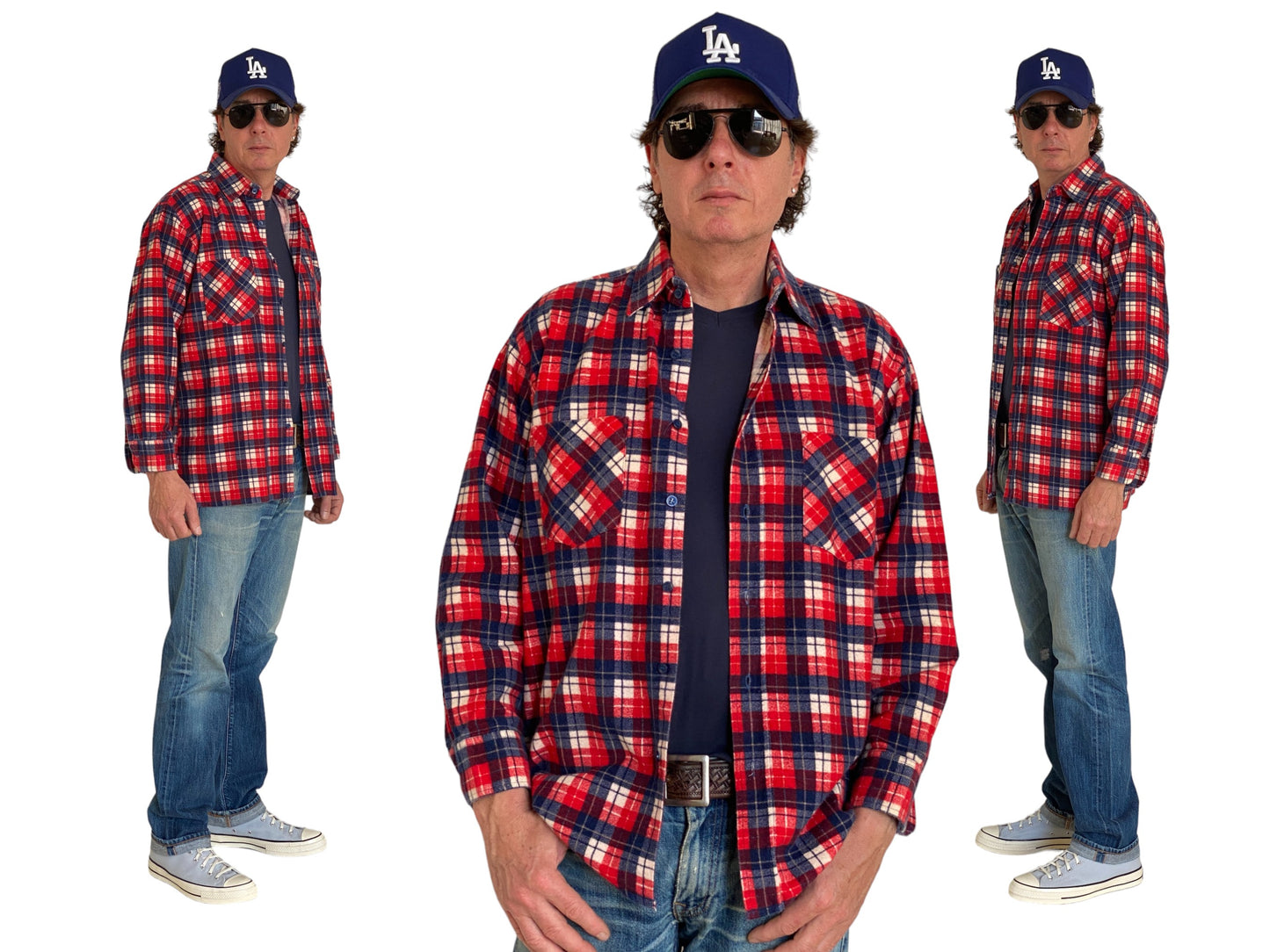 Medium Vintage Flannel Shirt | Classic RetroVintage flannel shirt with classic retro plaid design, size medium