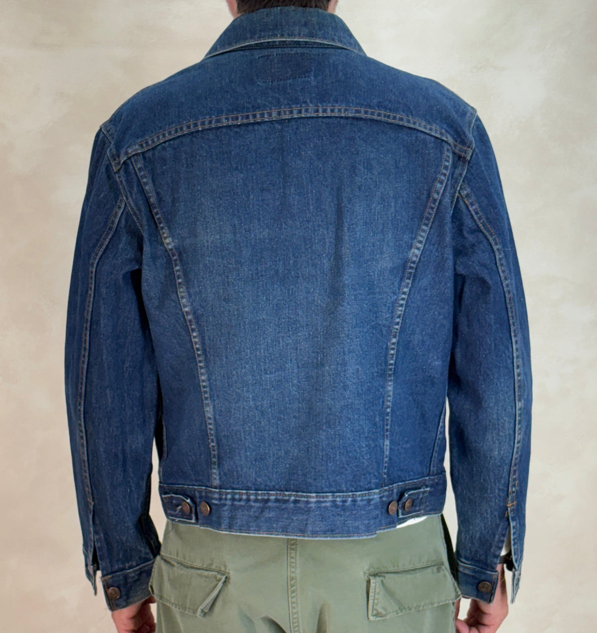 Size 42US / 52EU Vintage Late 70s Levi’s 70505 Denim Jacket – 2 Pocket, Made in USA, Classic Trucker-AJ357 Studio