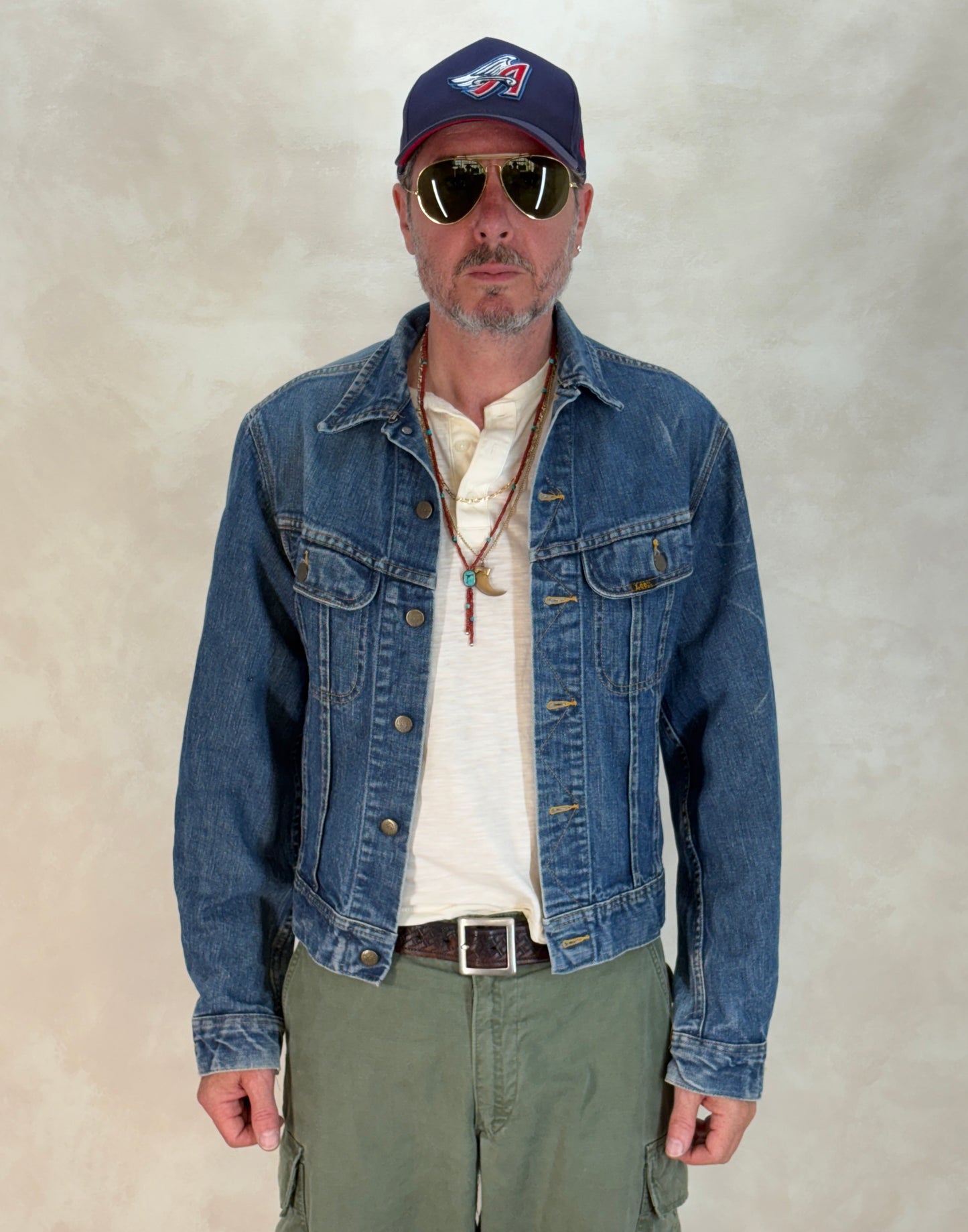 Size 40US / 50EU. Authentic 1970s Lee Denim Jacket – Made in Canada – Two Chest Pockets - USA Vintage Bcn