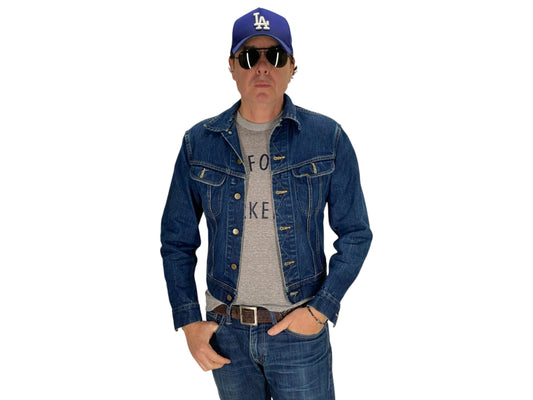 Size 36US / 46EU .Vintage 80s Lee Denim Shirt – 2 Pockets, Made in USA, Classic Workwear