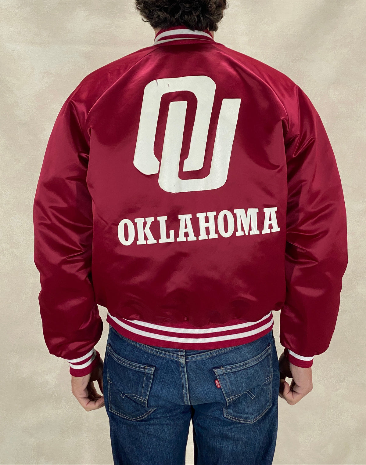 Vintage 80s Chalkline Oklahoma University Baseball Nylon Jacket Made USA Size Large Mens-AJ357 Studio