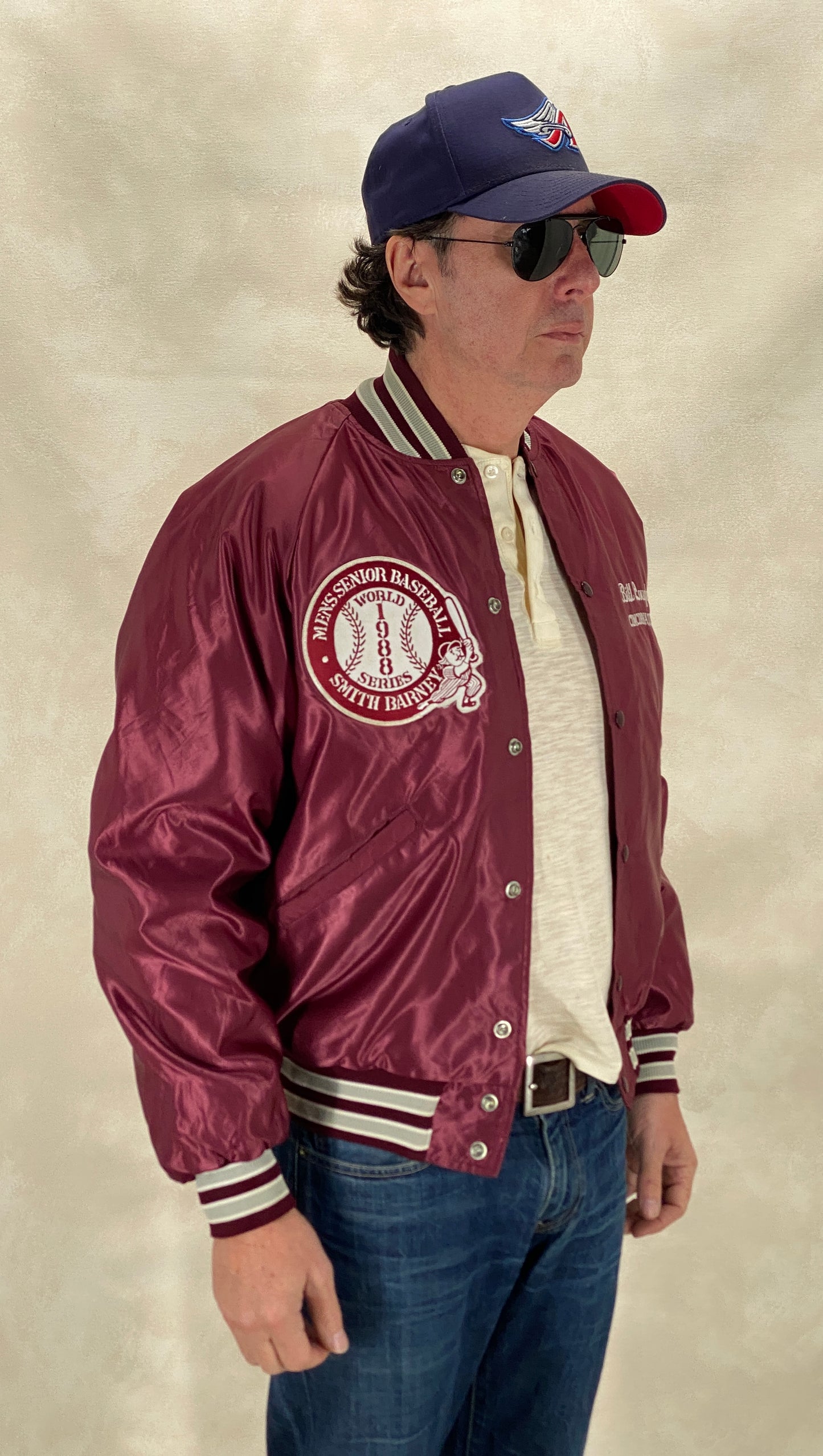 Size Med. Vintage 80s Butwin Satin Baseball Varsity Jacket – Made in USA - USA Vintage Bcn