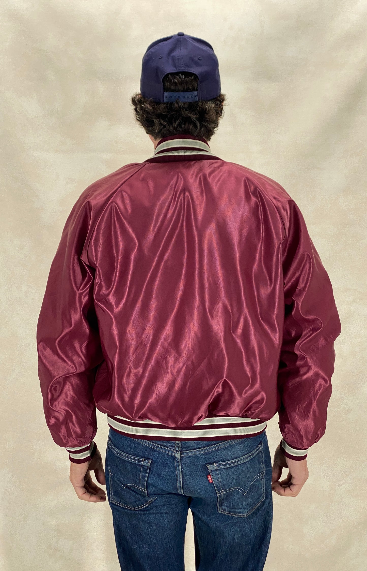Size Med. Vintage 80s Butwin Satin Baseball Varsity Jacket – Made in USA - USA Vintage Bcn