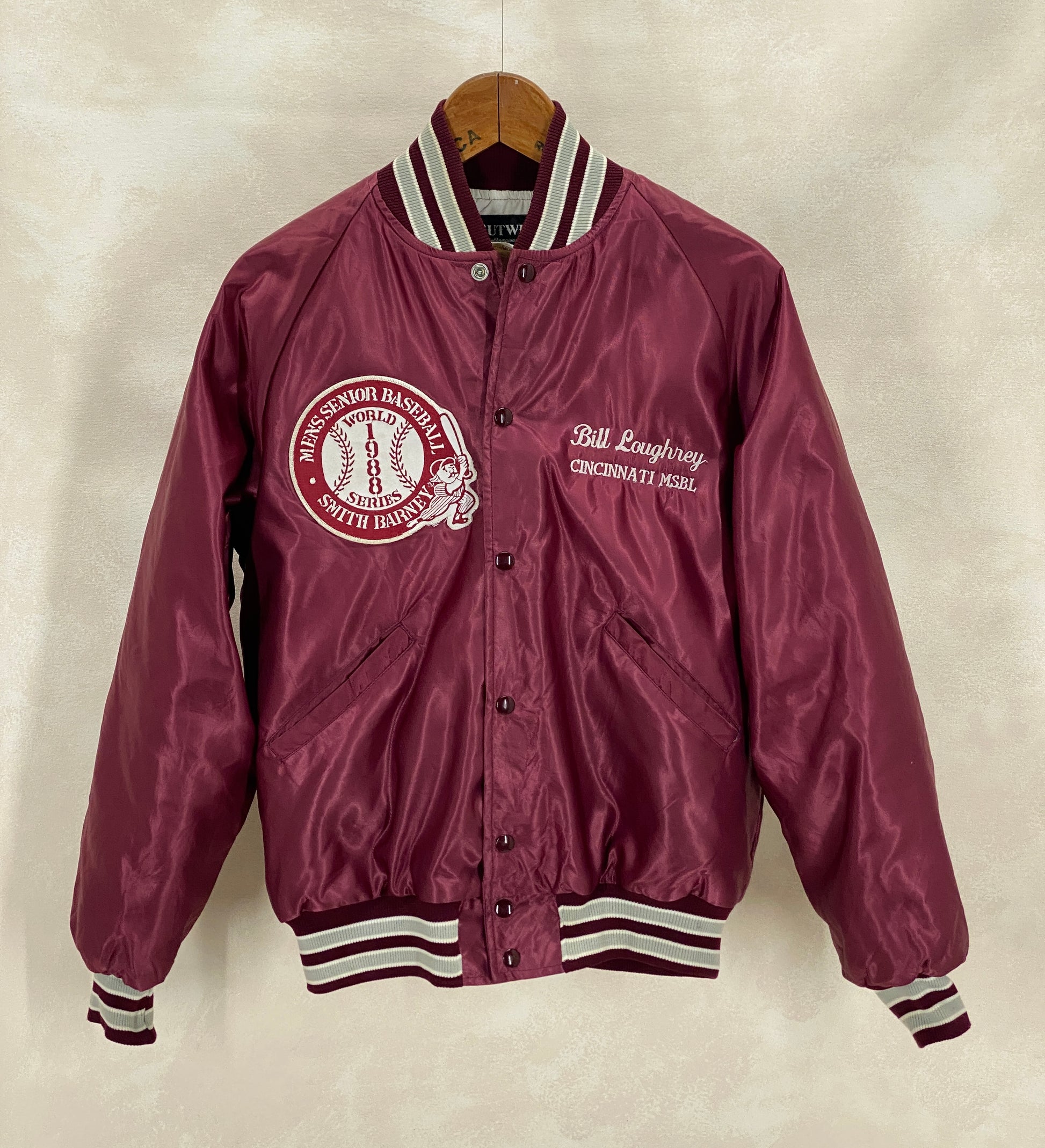 Size Med. Vintage 80s Butwin Satin Baseball Varsity Jacket – Made in USA - USA Vintage Bcn